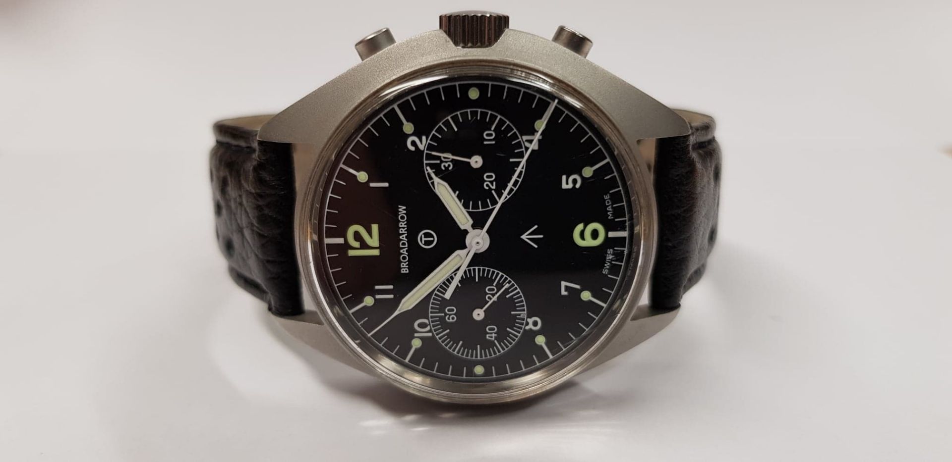 Vintage Broadarrow Military Hand Wound Chronograph