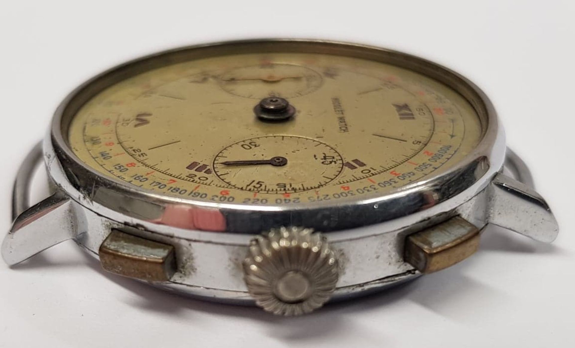 Nicolet Chronograph Swiss Watch For Restoration A/F - Image 3 of 6