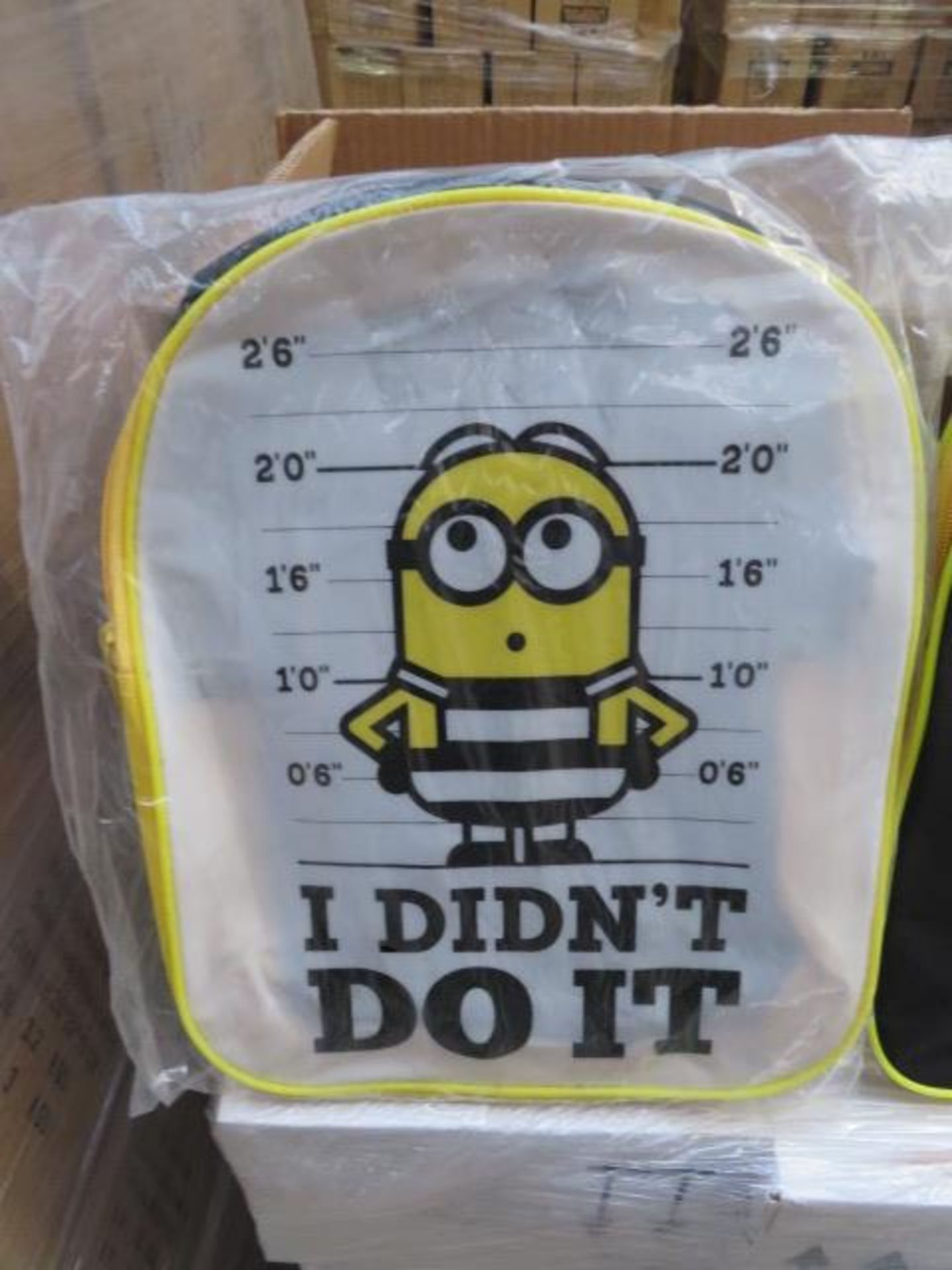 (29) PALLET TO CONTAIN 324 x BRAND NEW DESPICABLE ME 'I DIDN'T DO IT' BACK PACKS. RRP £9.99 EA... - Image 2 of 4