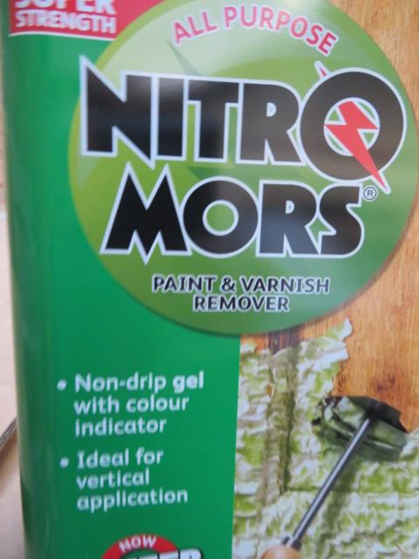 (49) PALLET TO CONTAIN 25 x NEW 4L NITROMORS PAINT & VARNISH REMOVER. NON DRIP GEL WITH COLOUR ... - Image 4 of 4