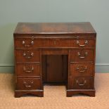 George III Antique Figured Mahogany Antique Desk