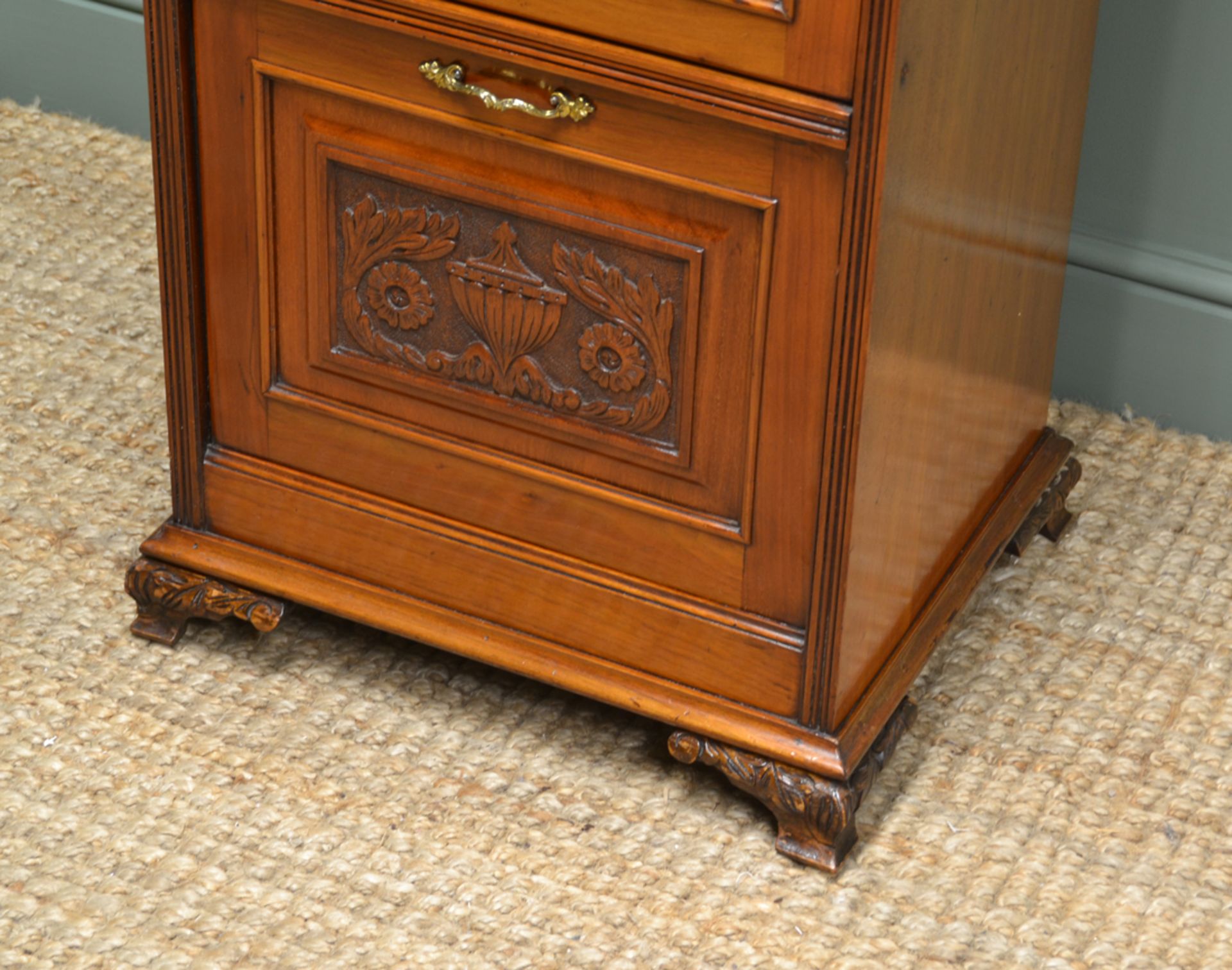 Victorian Walnut Antique Side Cabinet - Image 5 of 9