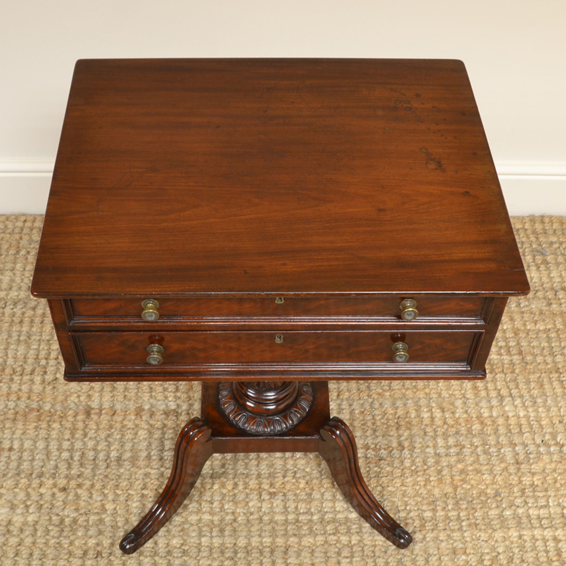 Fine Regency Mahogany Antique Side / Lamp Table - Image 9 of 9