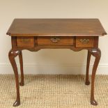 Period Country Walnut Antique Side Table / Low Boy