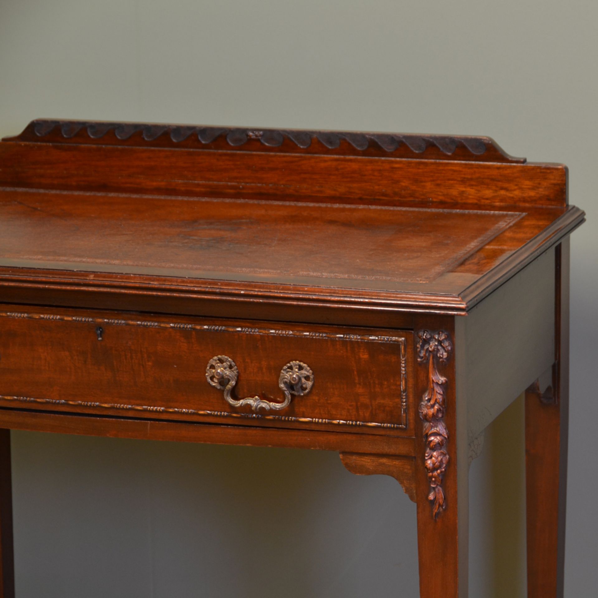 Quality Warring and Gillows Antique Edwardian Writing Table - Image 3 of 10
