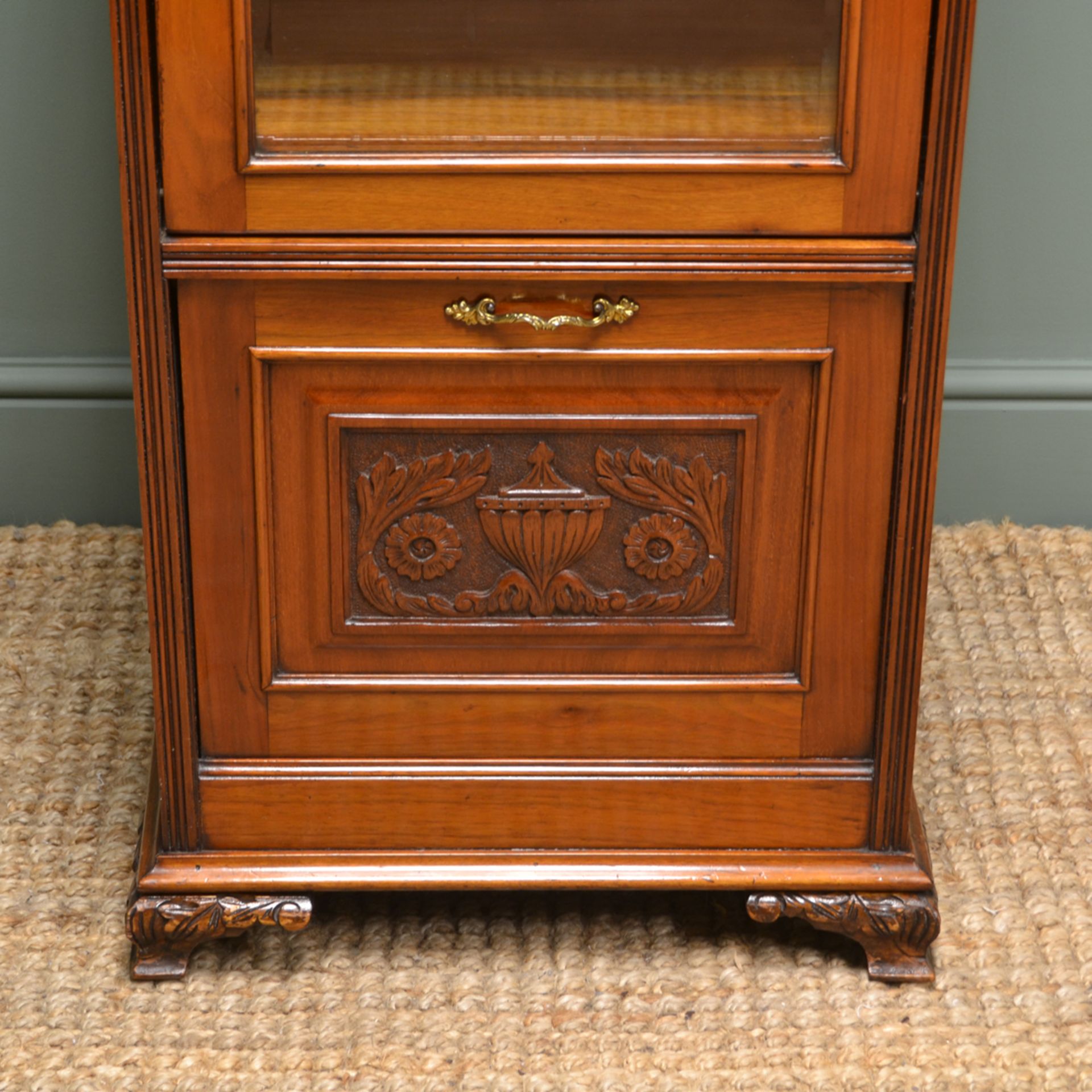 Victorian Walnut Antique Side Cabinet - Image 6 of 9