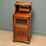 Victorian Walnut Antique Side Cabinet