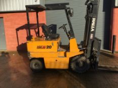 Halla electric forklift truck used