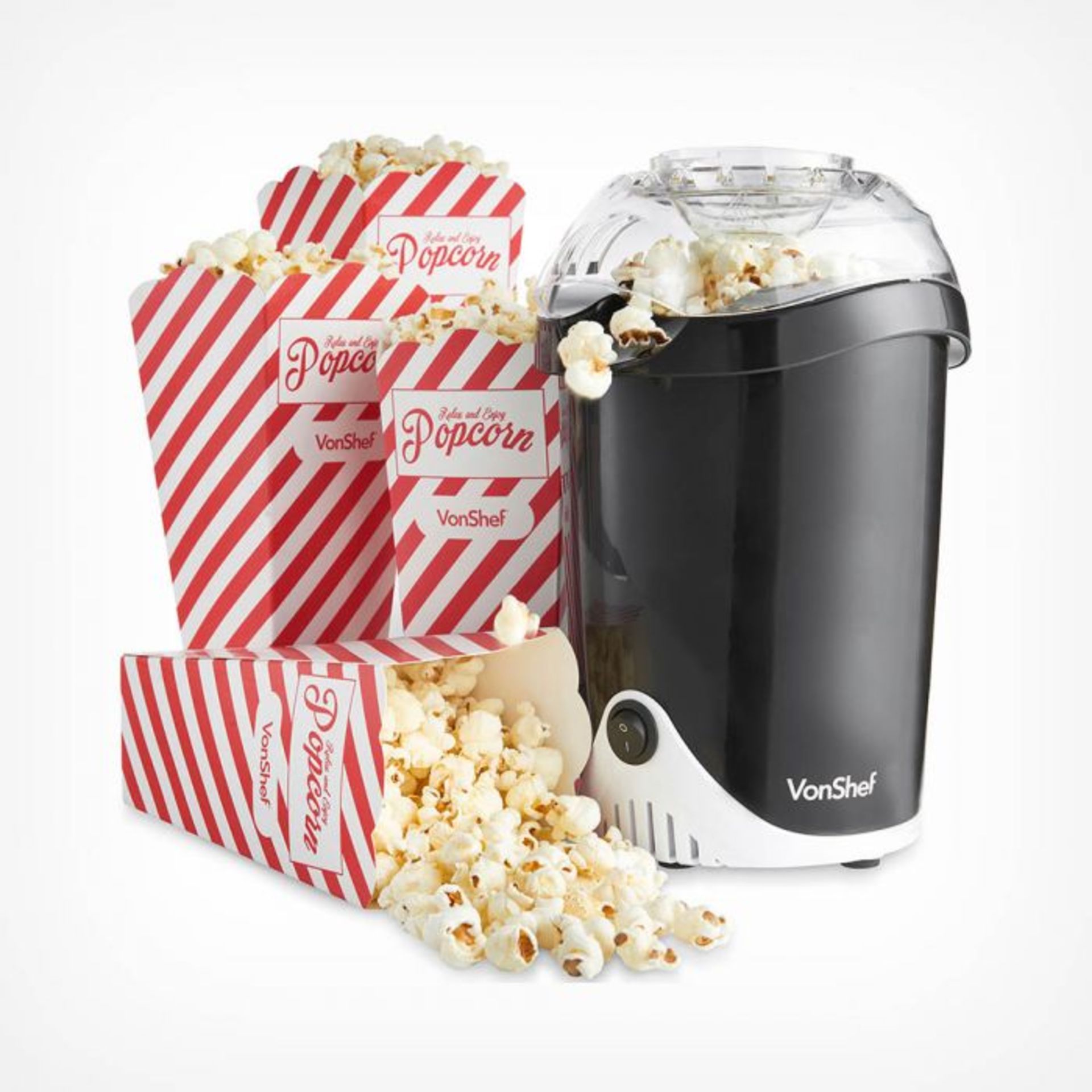 (S30) Hot Air Popcorn Maker Create your own flavours of popcorn! From Sweet & Buttery all the ... - Image 2 of 4