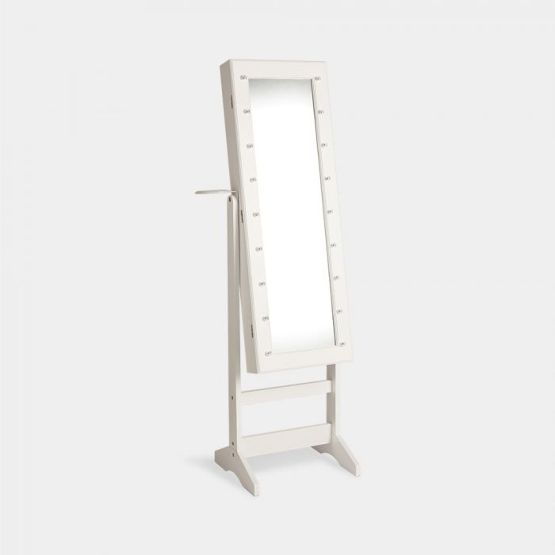 (V105) White LED Armoire The Makeup and Jewellery Cabinet with LED Lights offers a practical a... - Image 2 of 3