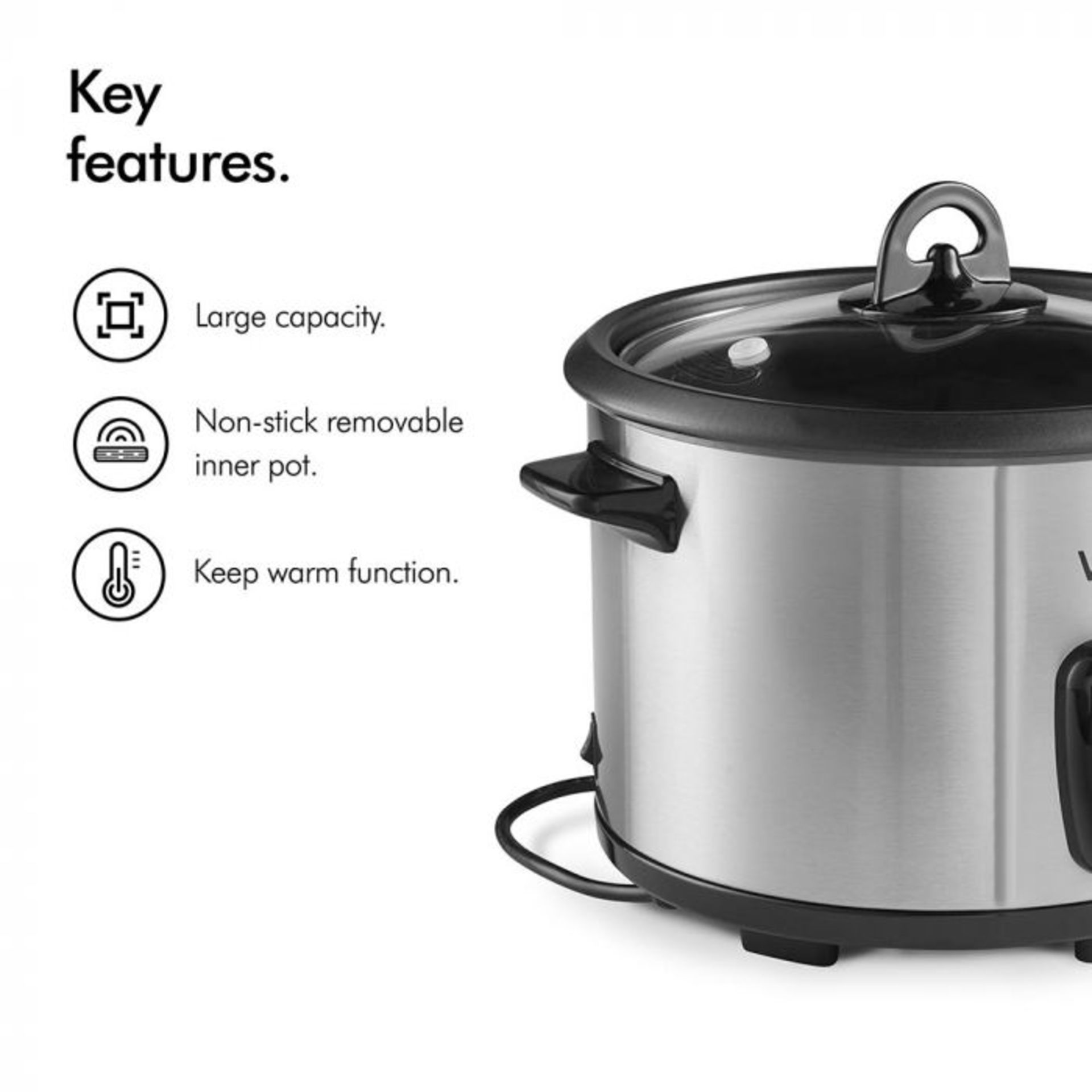 (S95) 700W Rice Cooker Cook up deliciously fluffy rice with the easy to use 700W Rice Cooker ... - Image 4 of 5