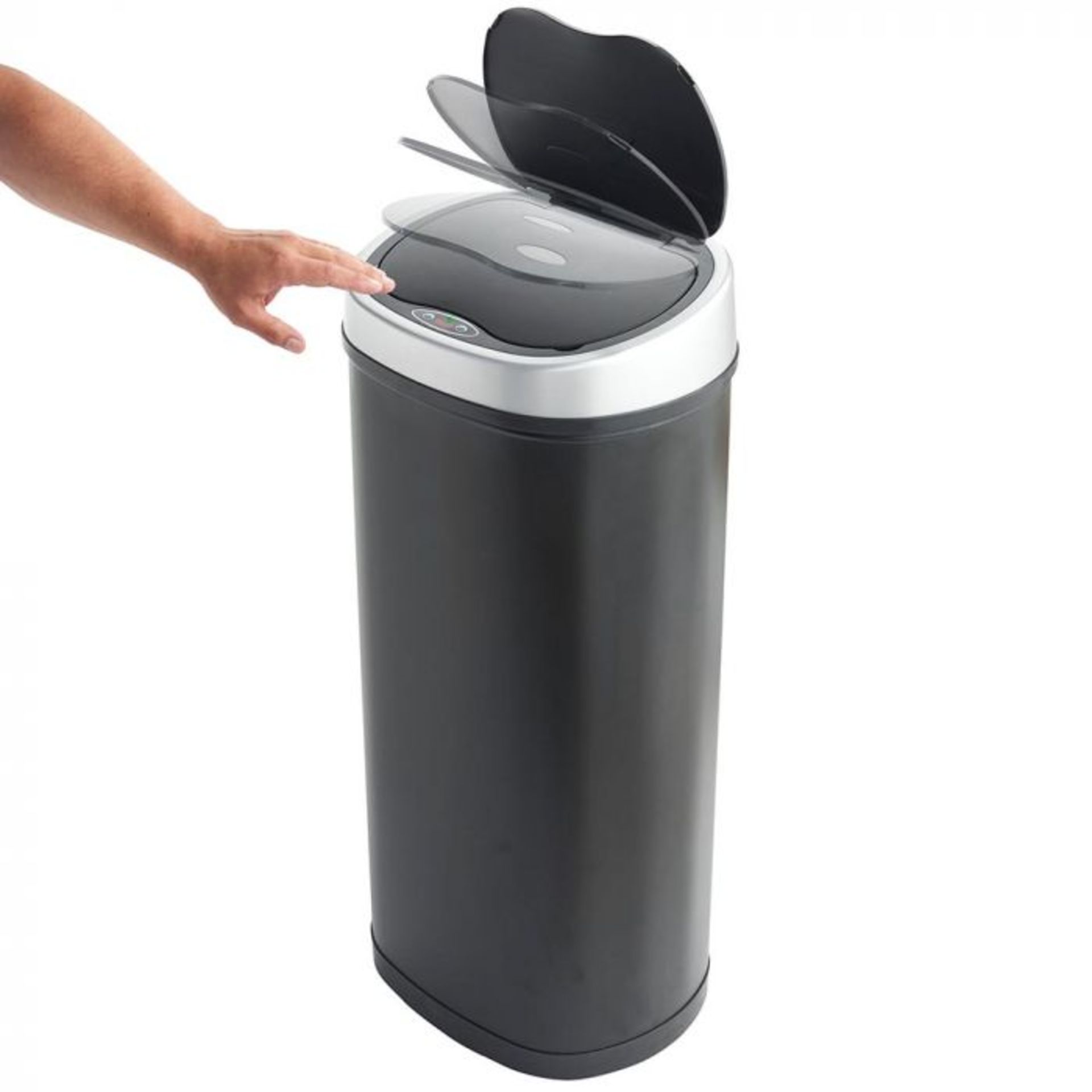 (S343) 50L Sensor Bin – Black Innovative, hygienic and convenient! LED Infrared Sensor ope... - Image 3 of 4