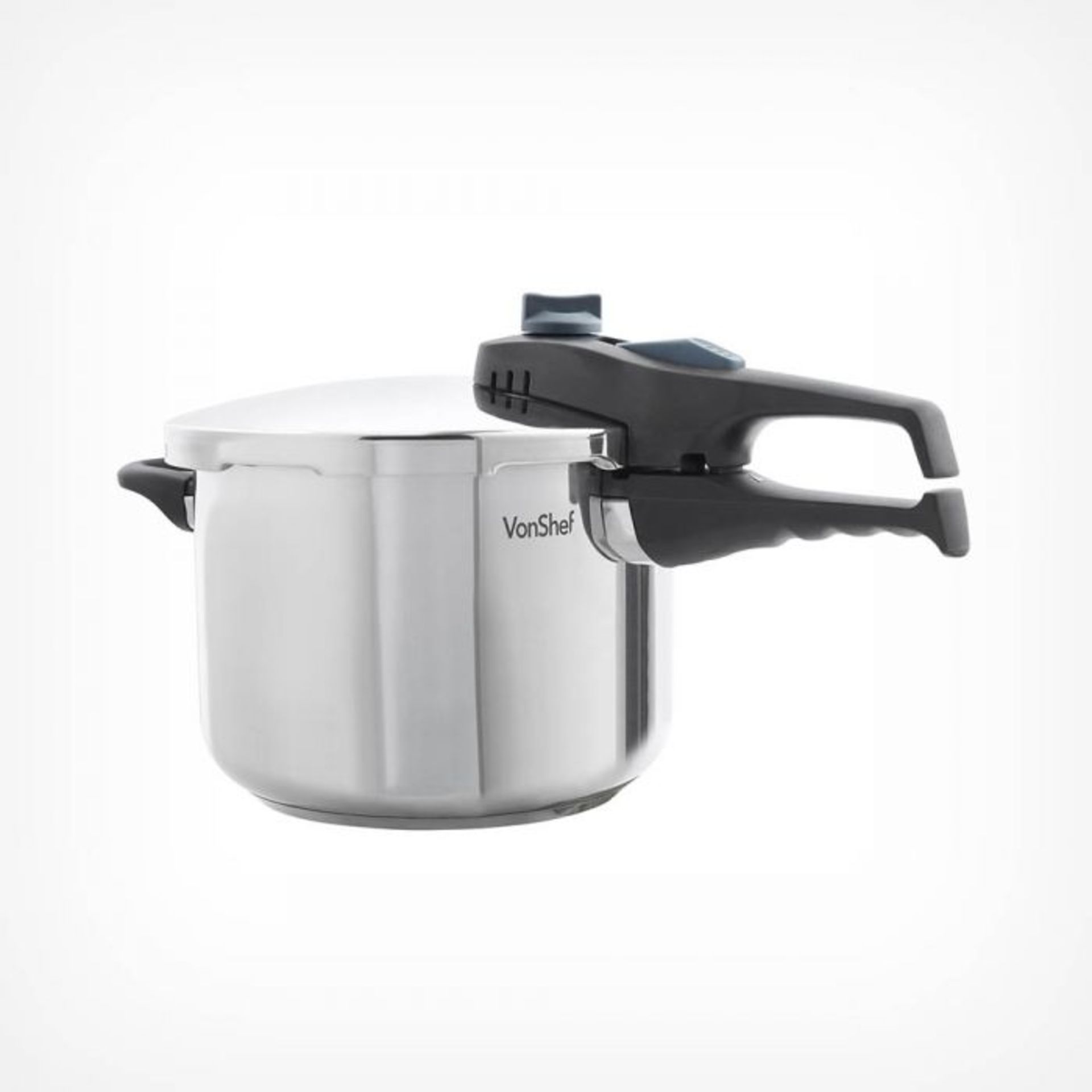 (S340) 6 Litre Pressure Cooker Made from stainless steel. Stainless steel resists oxidation; s... - Image 2 of 3