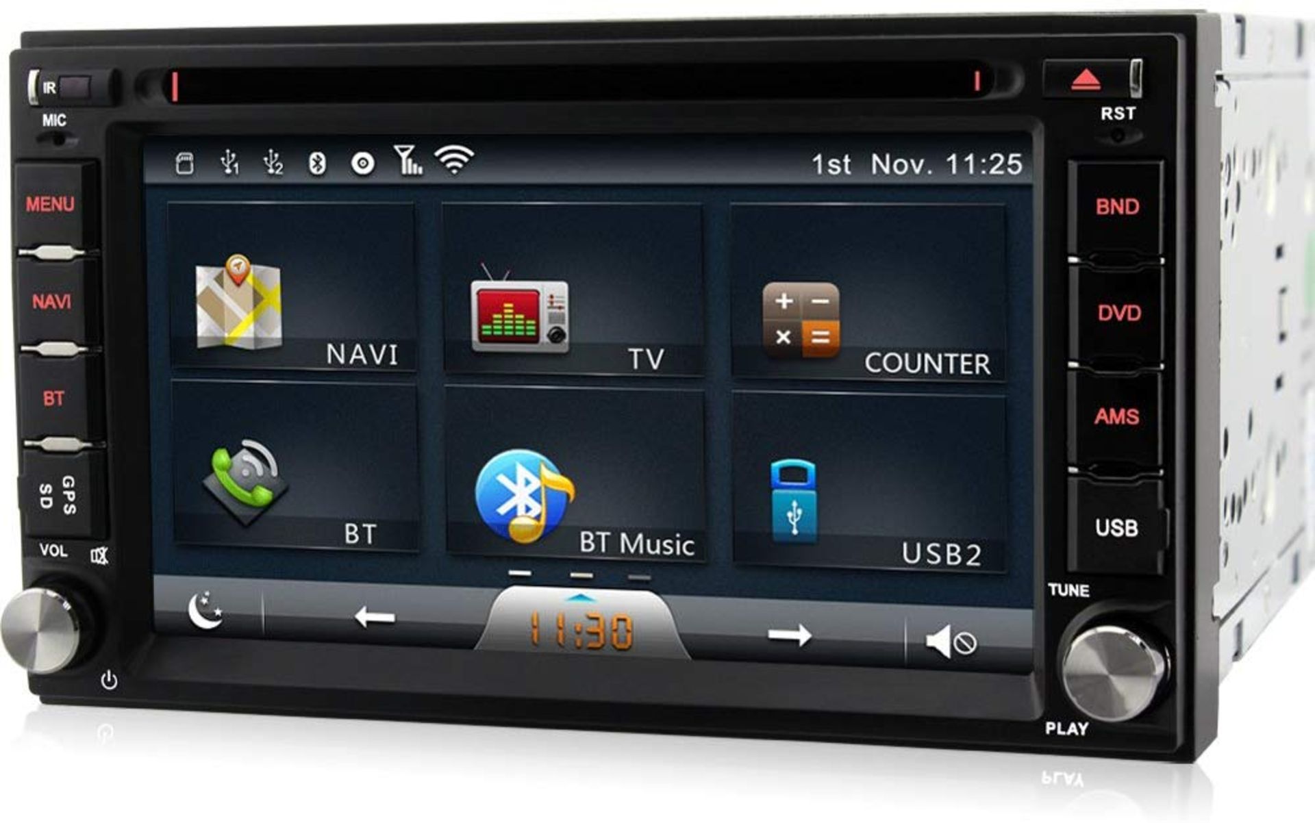 (V168) A-Sure 8GB SD Card Double 2 Din Universal Car DVD Player Stereo GPS sat nav Navigation S... - Image 4 of 4
