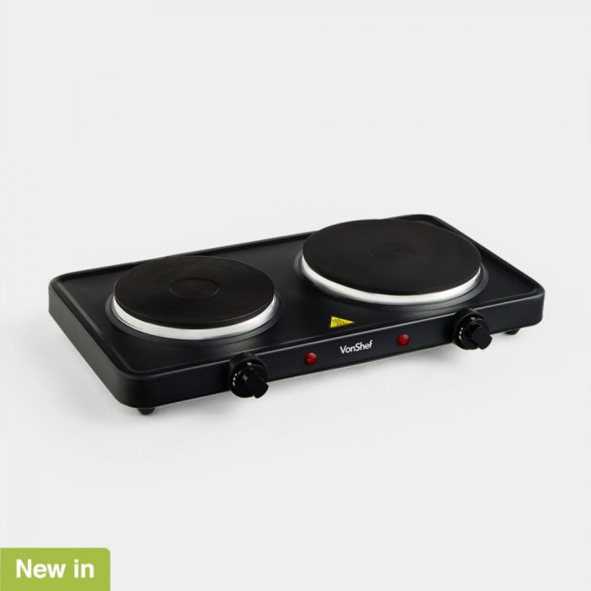 (V91) Double Hot Plate Small, lightweight and easily portable, use the hot plate for cooking i... - Image 2 of 4