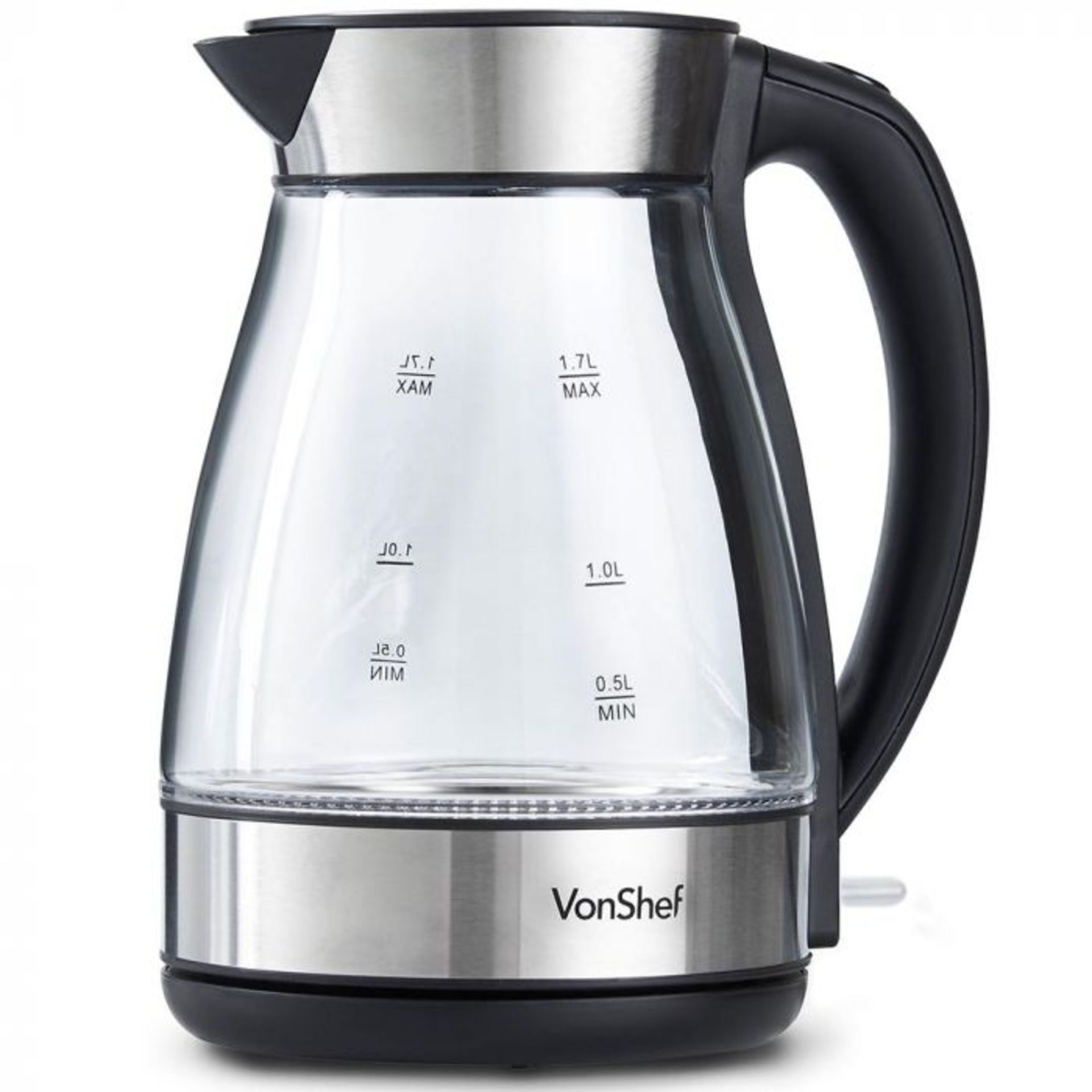 (S438) 1.7L Glass Kettle Ultra-stylish fast boil 3000W kettle with large 1.7L capacity High q... - Image 4 of 4