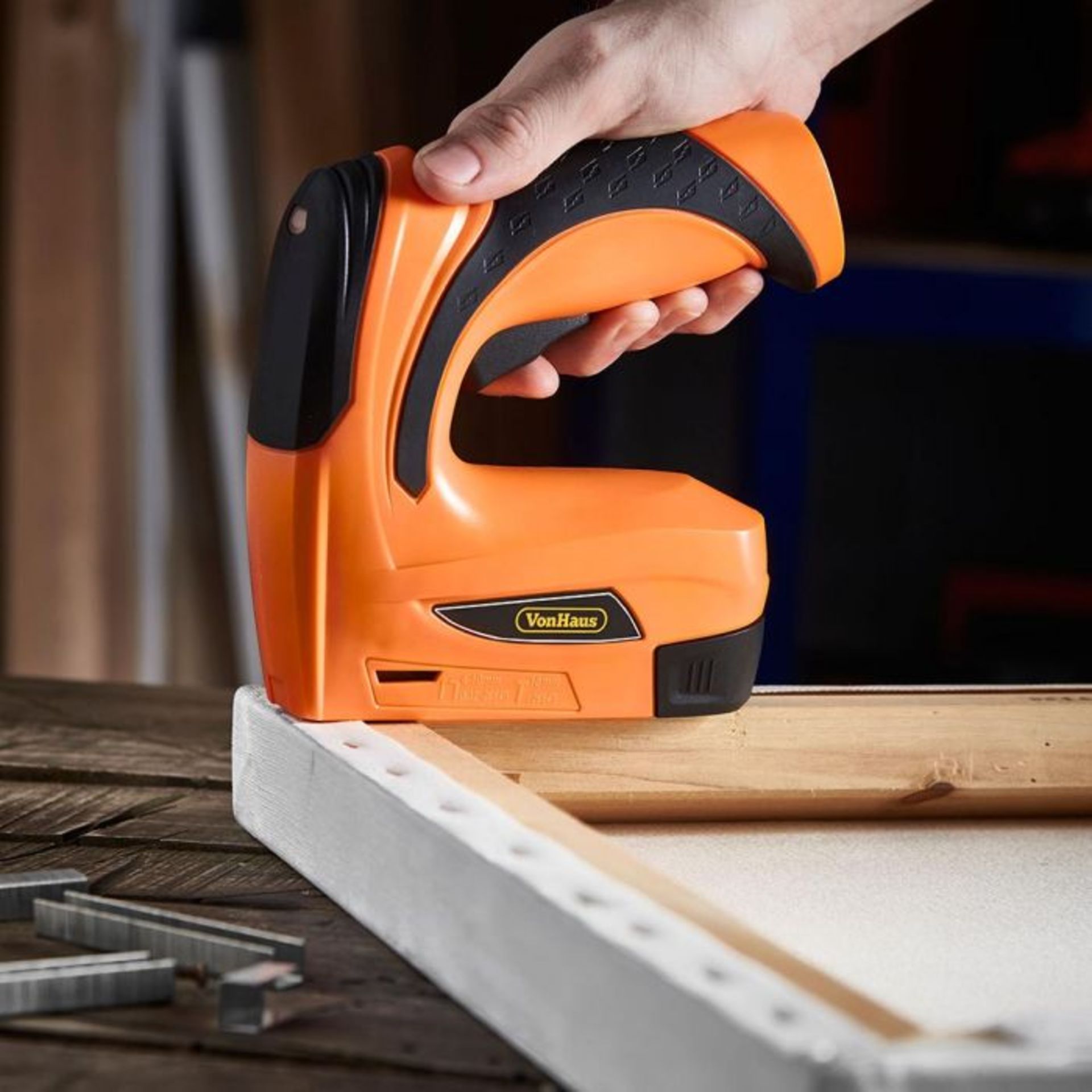 (S15) 3.6V Nailer & Stapler Ideal for crafting and decorating – quickly staple, nail or fast...