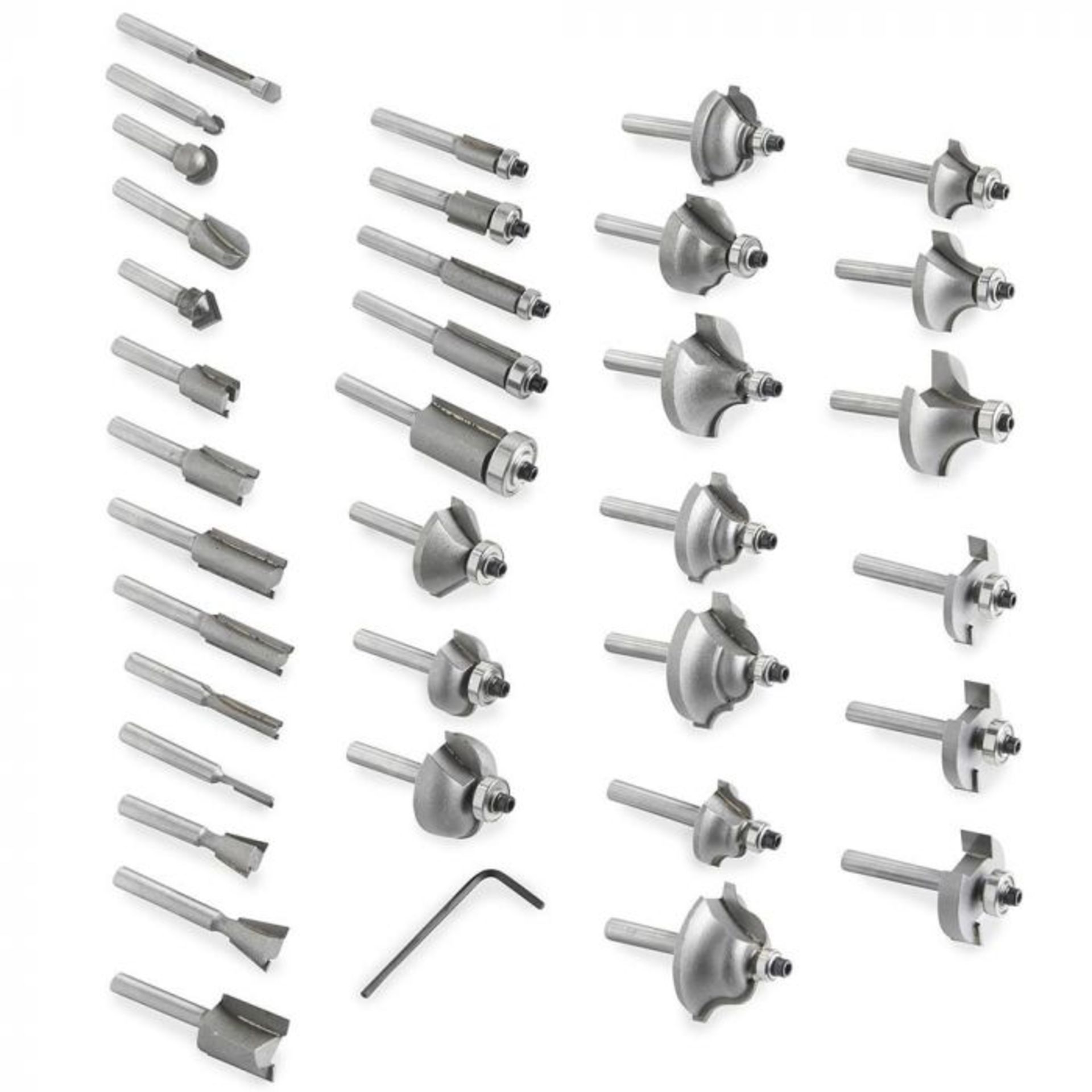 (V318) 35 Piece Router Bit Set Comprising 35 pieces of Tungsten Carbide Tipped (TCT) router sa... - Image 2 of 3