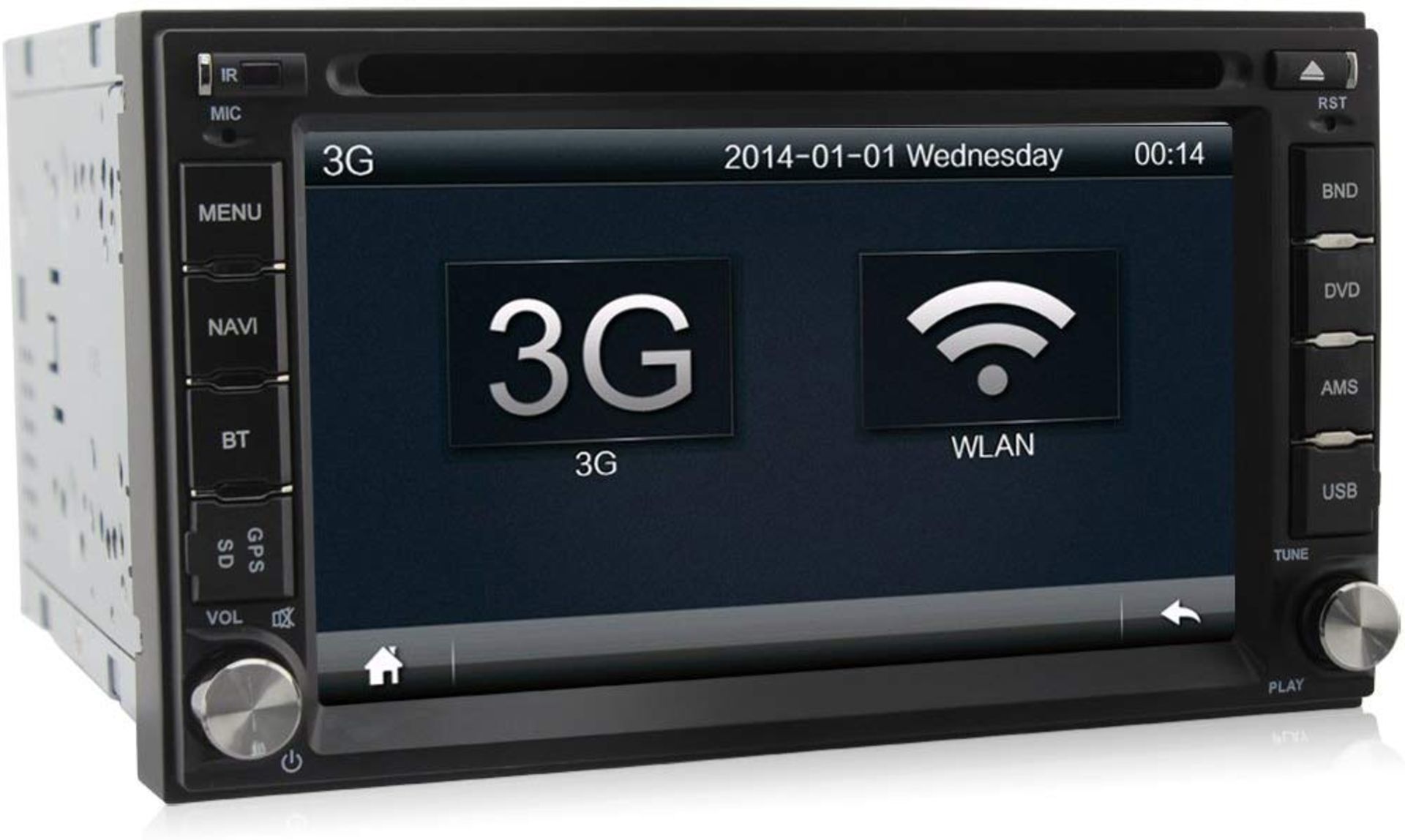 (V168) A-Sure 8GB SD Card Double 2 Din Universal Car DVD Player Stereo GPS sat nav Navigation S... - Image 2 of 4