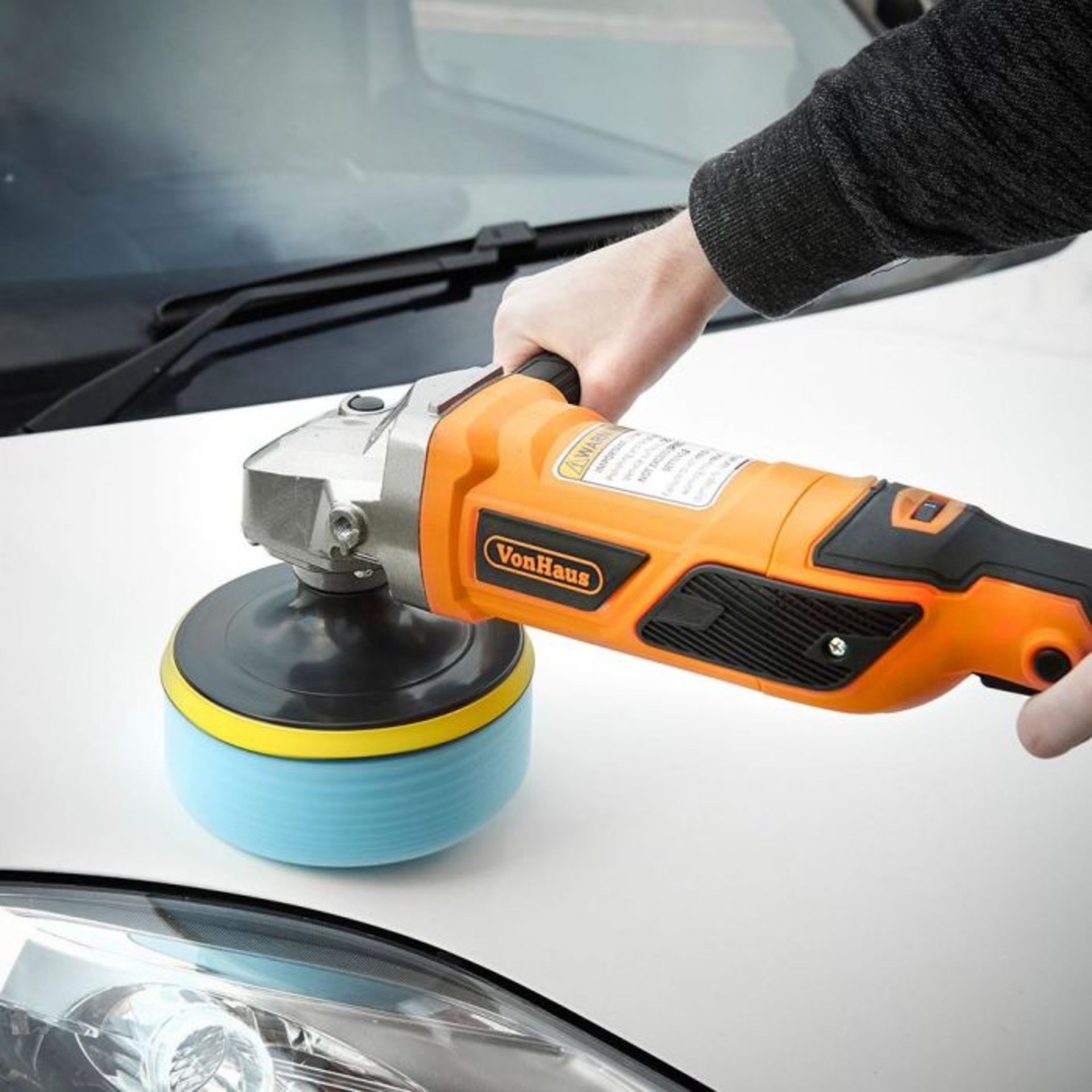 (S421) Polisher & Sander Kit 1200W sander/polisher 220-240V, 50-60Hz 600-3000rpm Pad size 1...