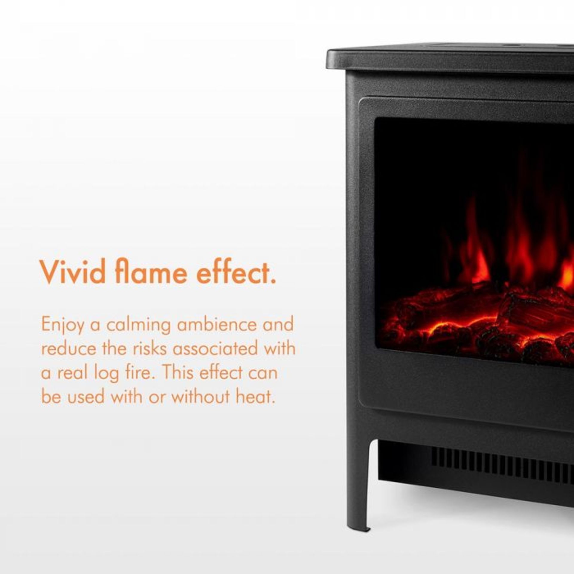 (V58) 1900W Contemporary Stove Heater A sleek and powerful electric stove heater with a large ... - Image 4 of 4