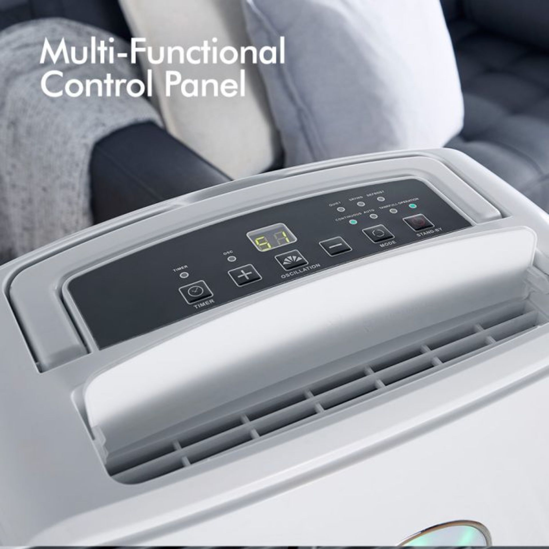 (S108) 20L Dehumidifier Multi-functional control panel features a 24-hr timer, oscillation & a... - Image 3 of 4