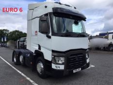 2015 RENAULT T460 EURO6 6X2 T/UNIT WITH TIPPING EQP