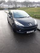 Peugeot 207 black 1.4 patrol 5 speed 5 door hatch low mileage new MOT