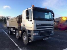 2013 (63) DAF CF85-410 SLEEPERCAB 8X4 TIPPER WITH PPG INSULATED TAR SPEC BODY
