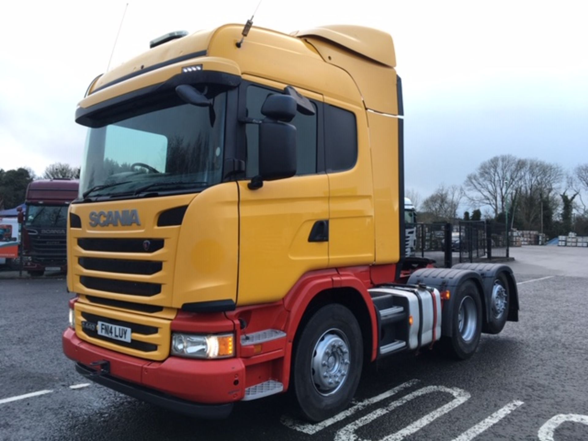 2014 SCANIA G440 HIGHLINE T/UNIT 6X2 REAR LIFT AXLE - Image 2 of 13