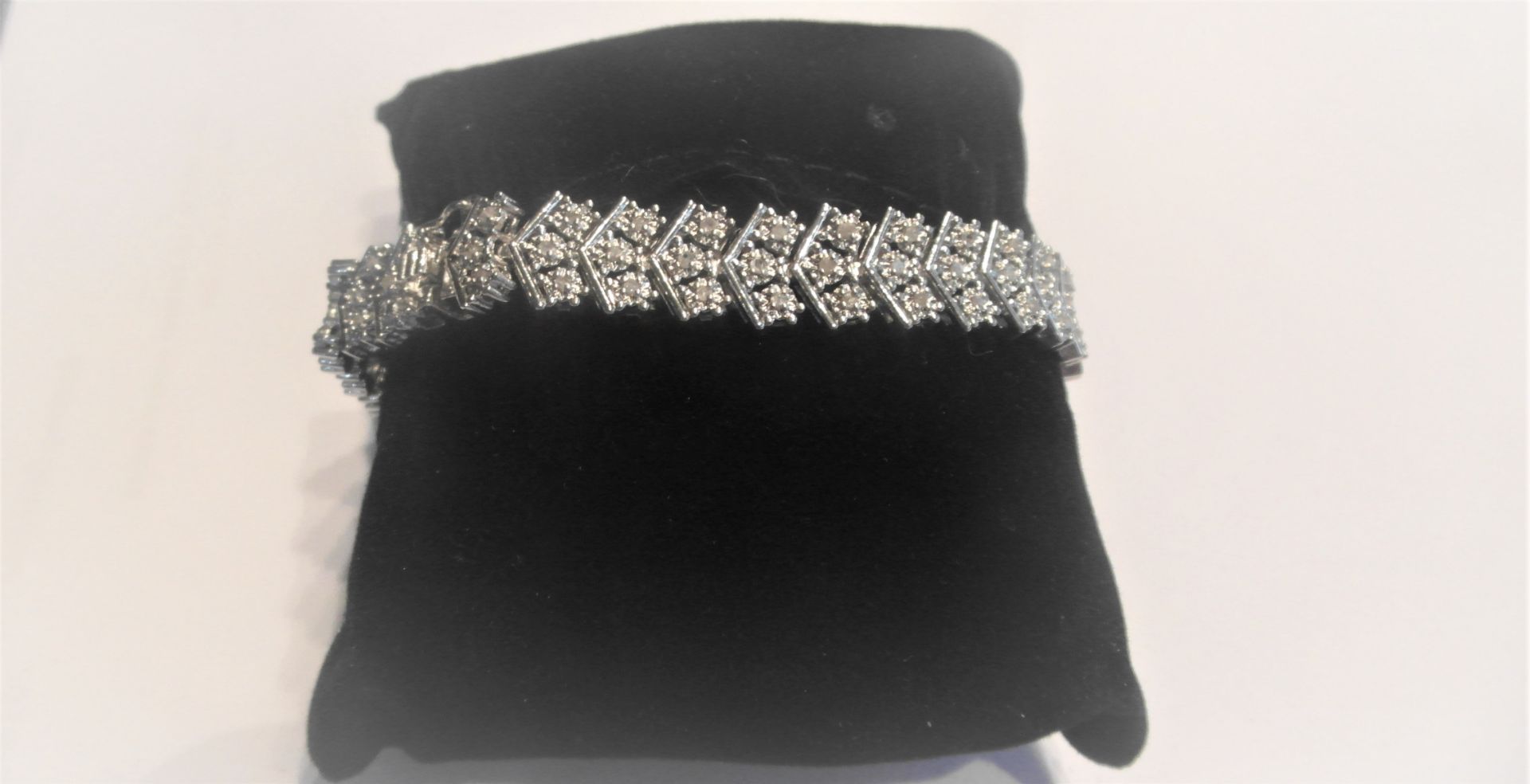 Diamond Chevron Tennis Bracelet - Image 3 of 4