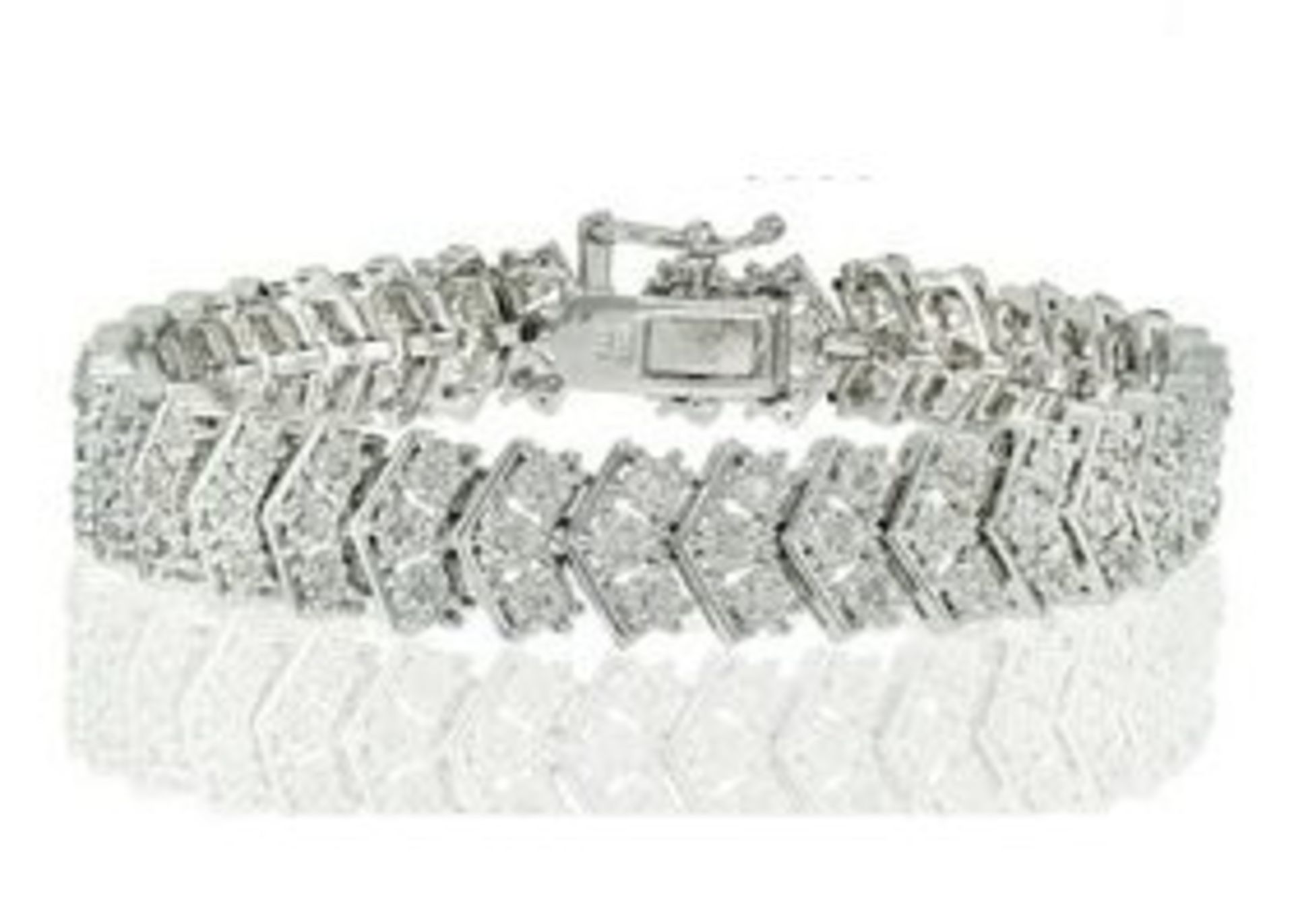 Diamond Chevron Tennis Bracelet