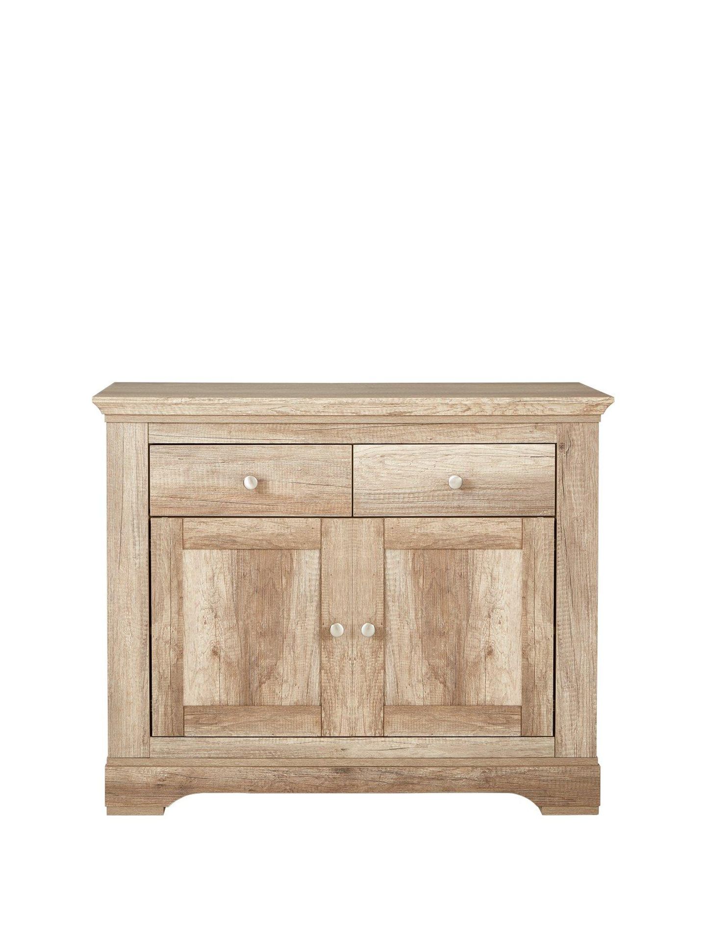 Boxed Item Ideal Home Wiltshire 2 Doors 2 Drawers Compact Sideboard [Oak] 83X99X43Cm Rrp:£286.0