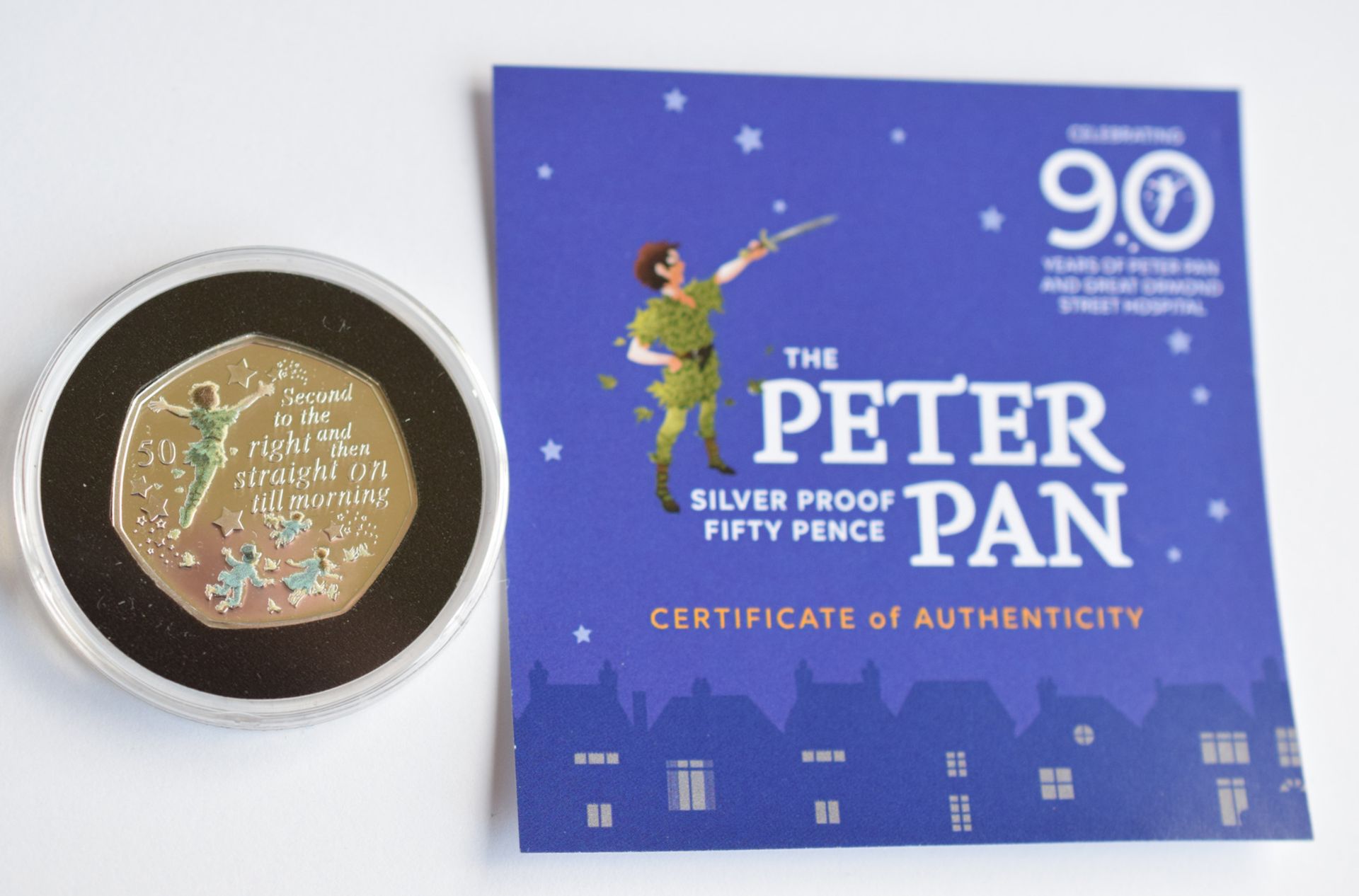 Boxed Silver Proof Peter Pan 50p Limited Edition - Image 3 of 5