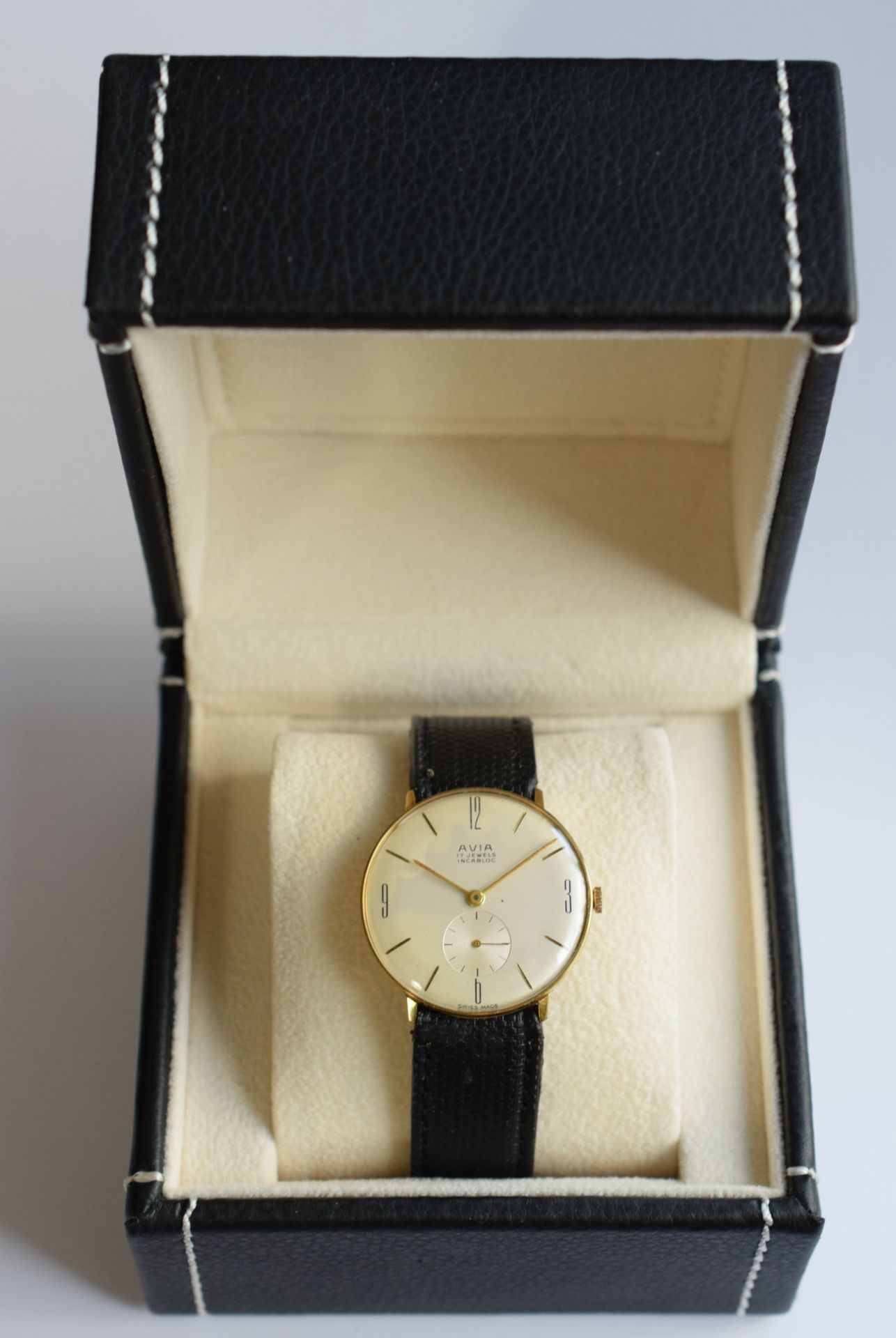 Vintage Avia 17 Jewels Manual Wind Watch - Image 4 of 5