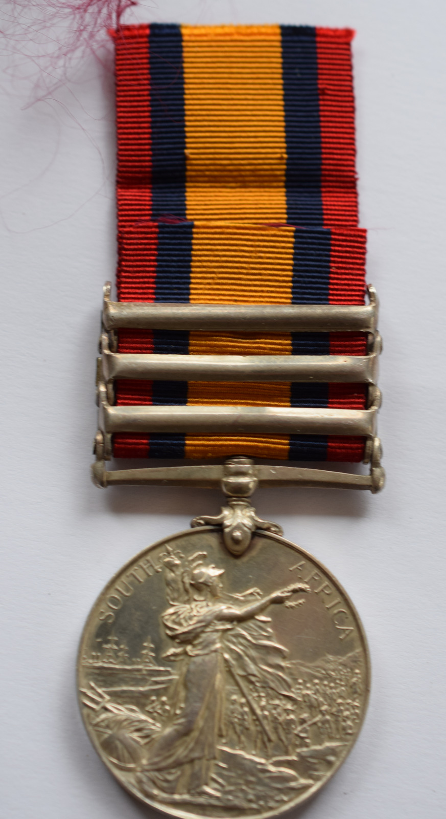 3 Bar Silver Queen Victoria South African Medal Rifle Brigade - Image 2 of 7