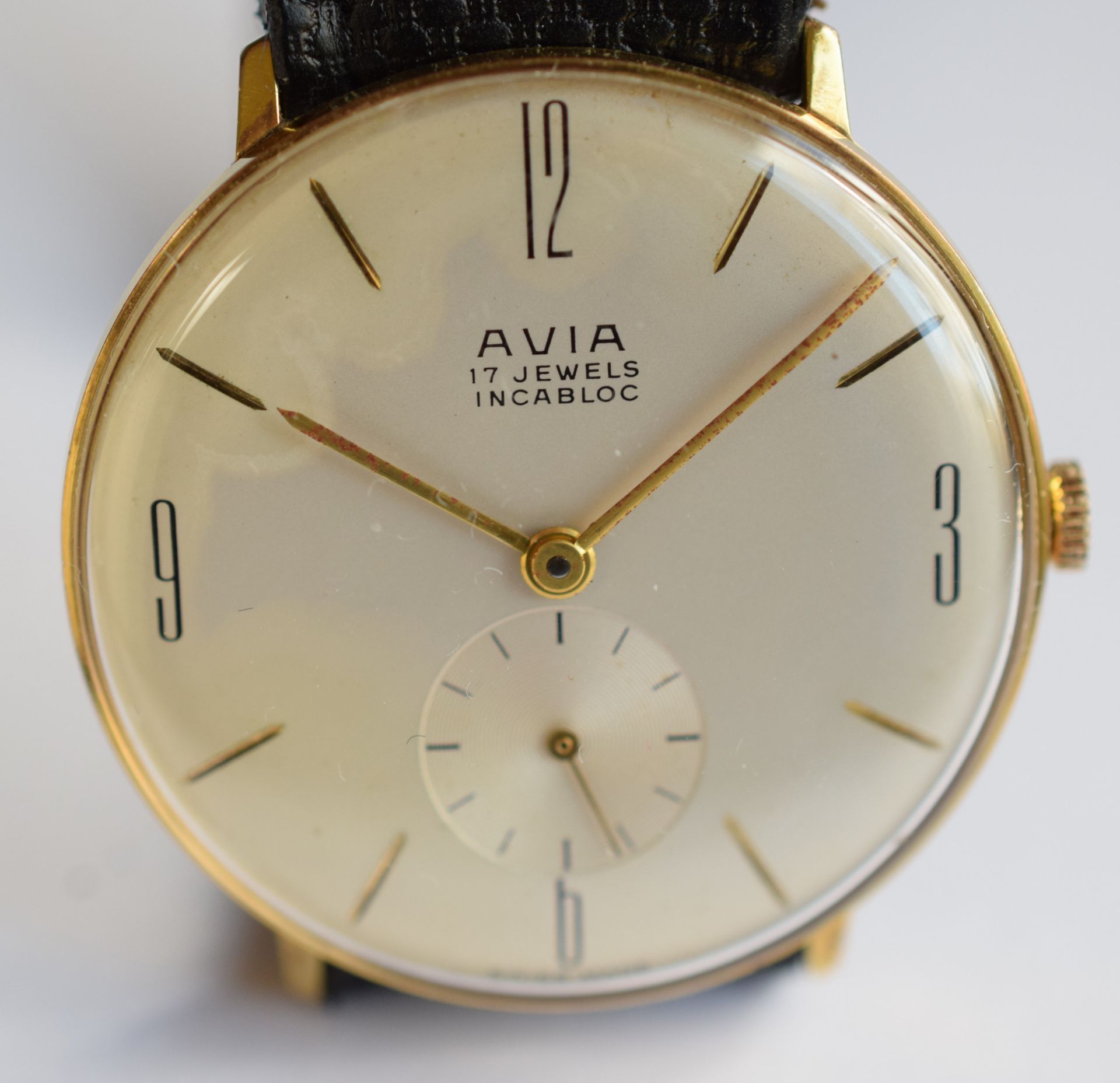 Vintage Avia 17 Jewels Manual Wind Watch - Image 5 of 5