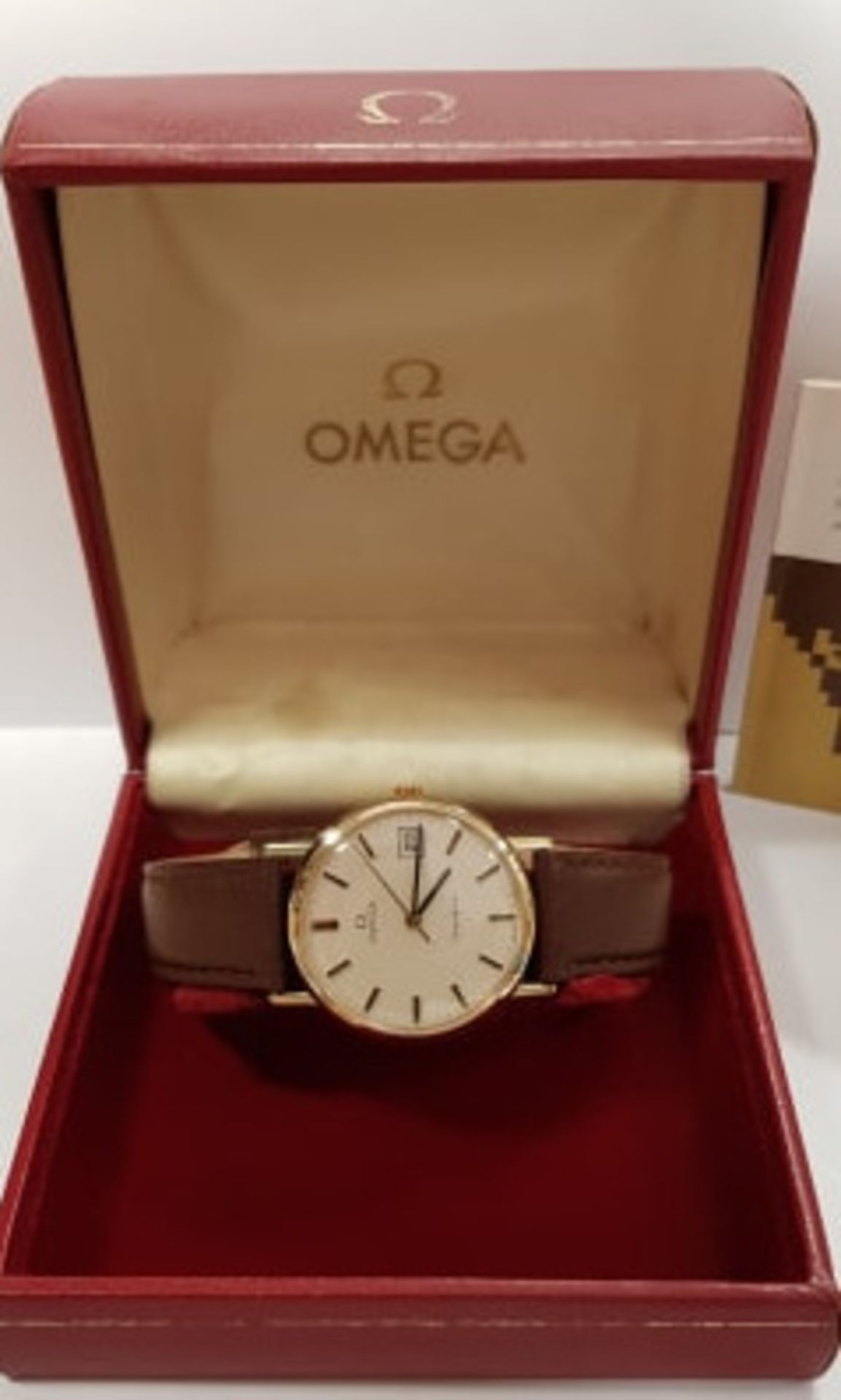 9ct Gold Omega Geneve Manual Wind With Box Serviced - Image 4 of 10