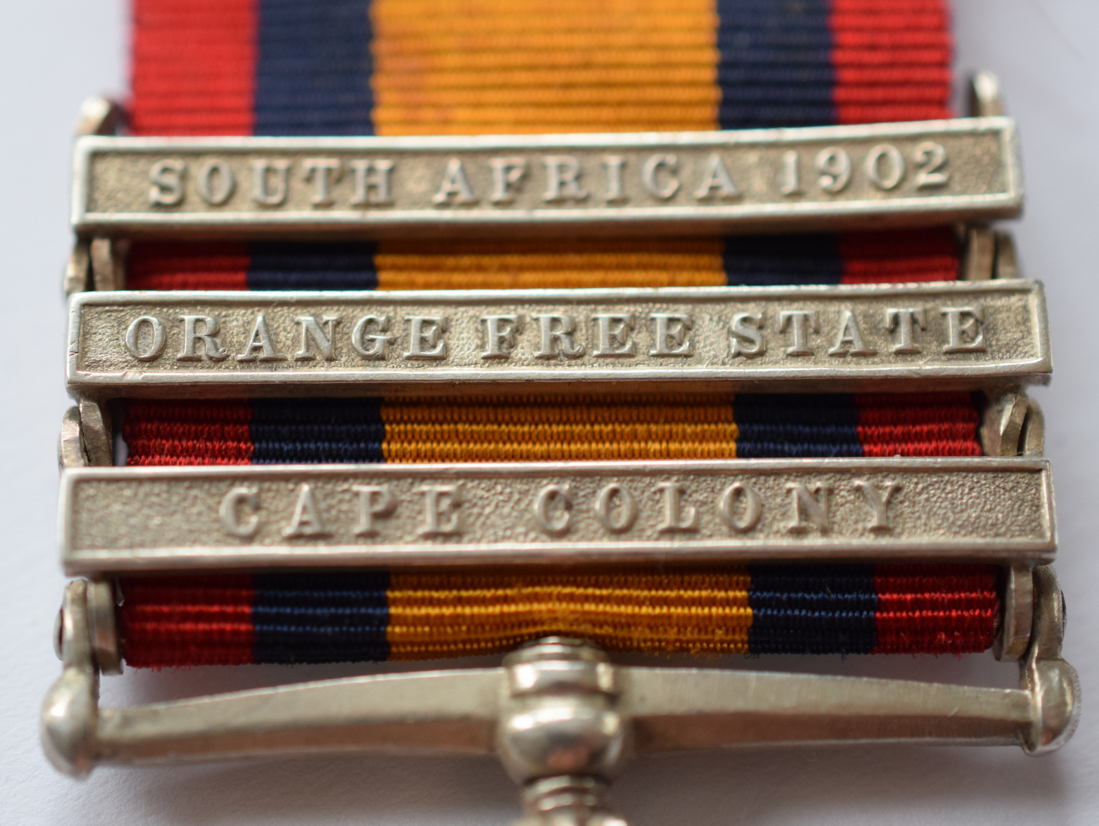 3 Bar Silver Queen Victoria South African Medal Rifle Brigade - Image 7 of 7