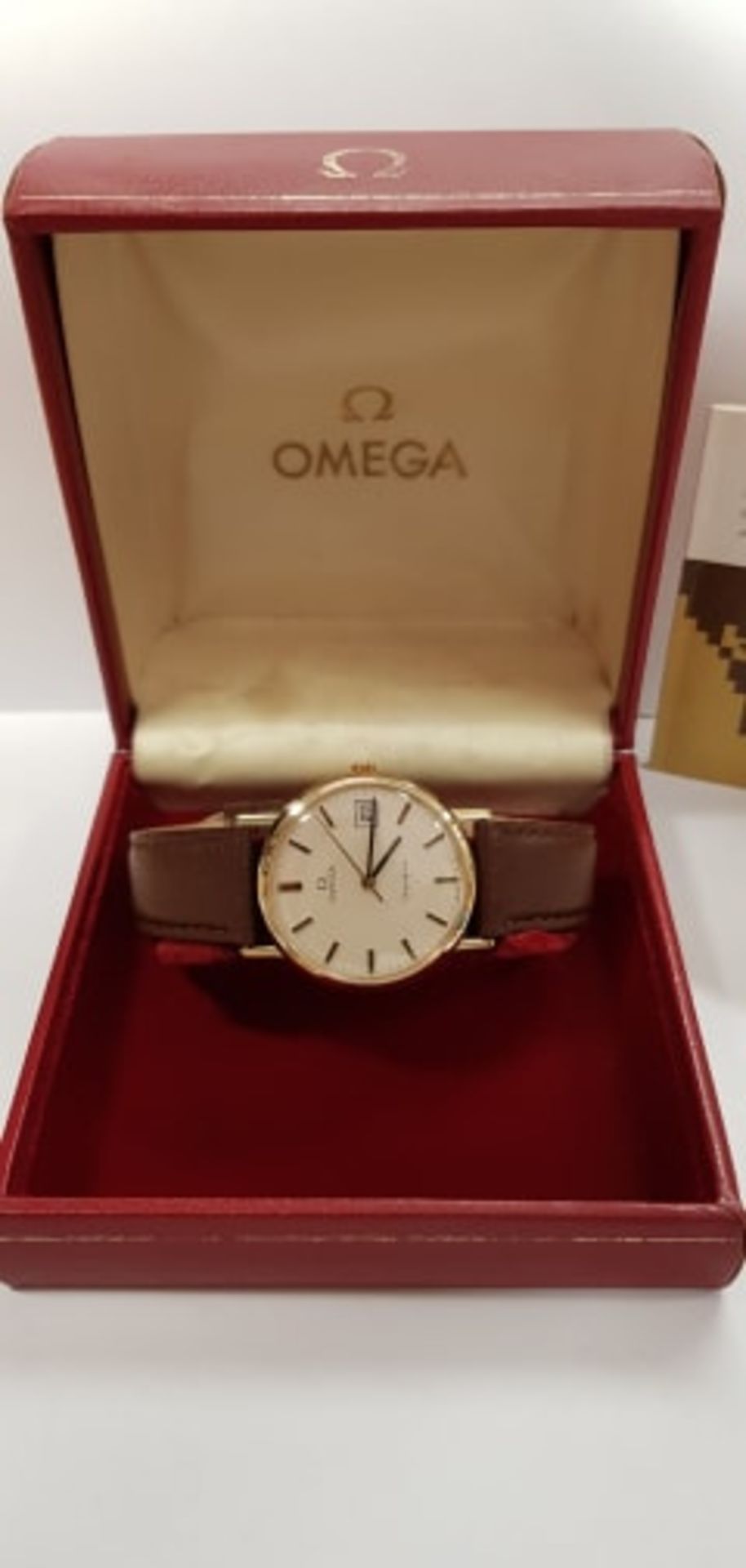 9ct Gold Omega Geneve Manual Wind With Box Serviced - Image 3 of 10