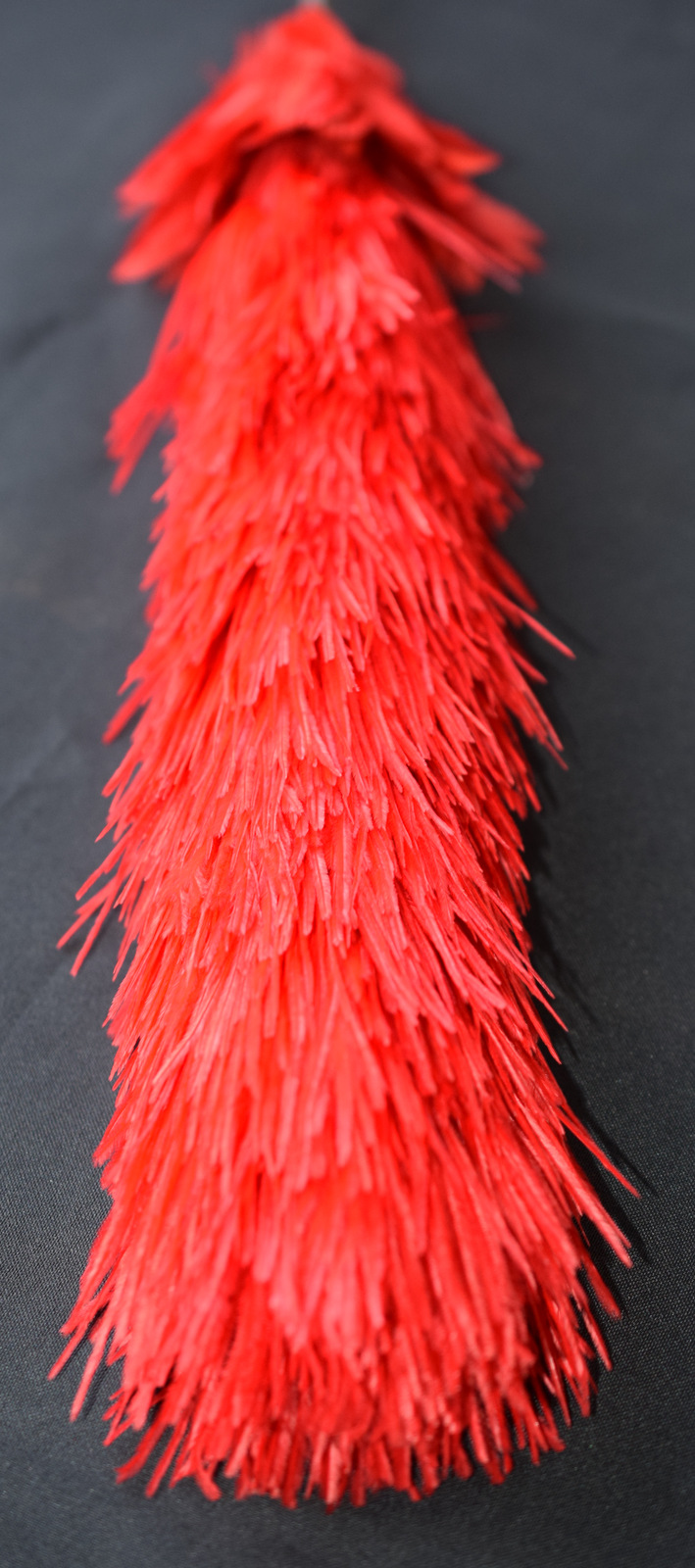 Large Military Red Feather Plume In Container - Image 2 of 4