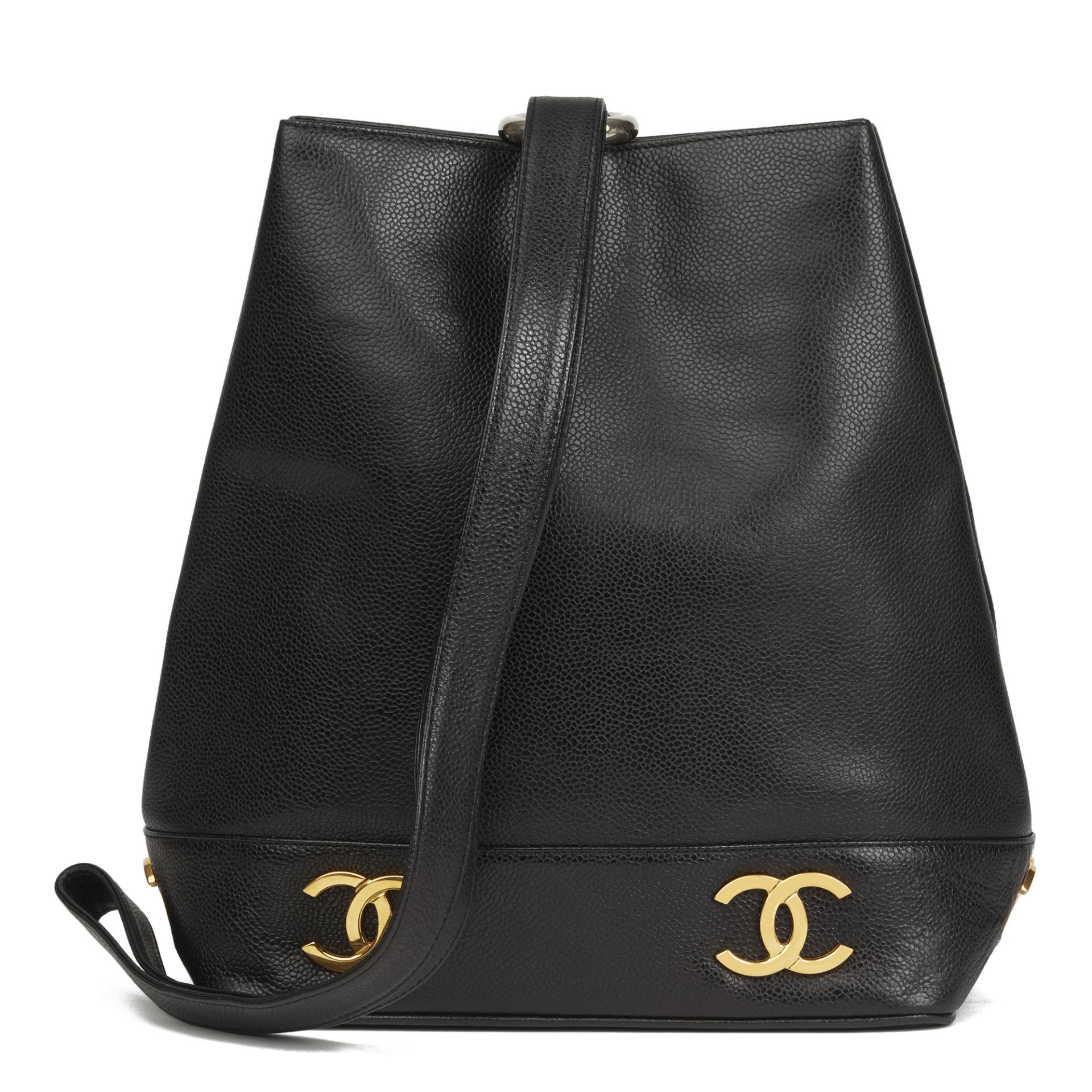 Chanel Logo Trim Bucket Bag