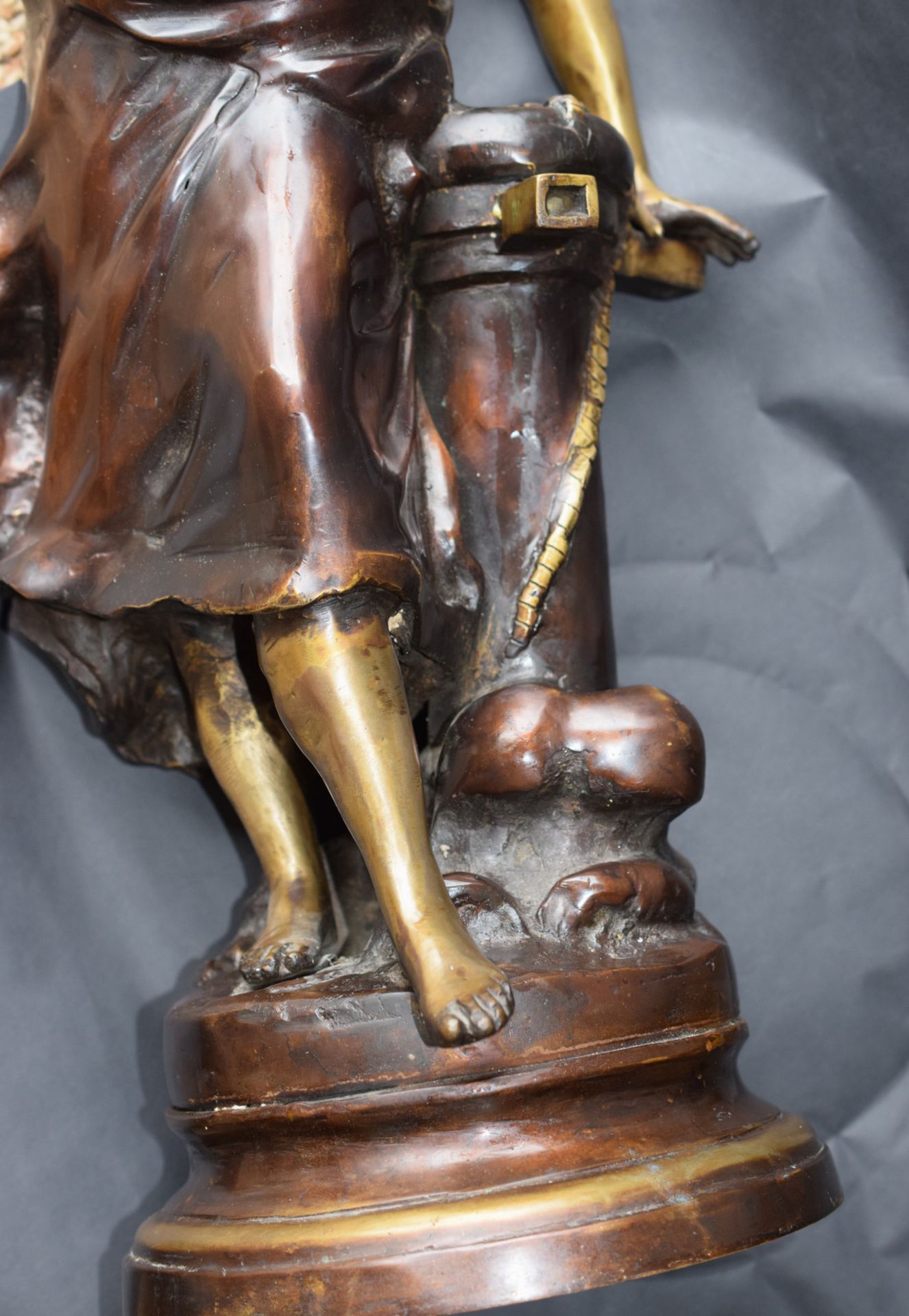 Interesting 20th Century Bronze Of Sailor's Wife And Capstan. - Image 10 of 10