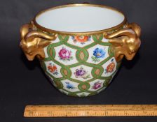 Beautiful 18th Century Sevres Jardiniere Hand Painted Flowers