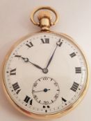 9ct Gold Rolex Pocket Watch c1925