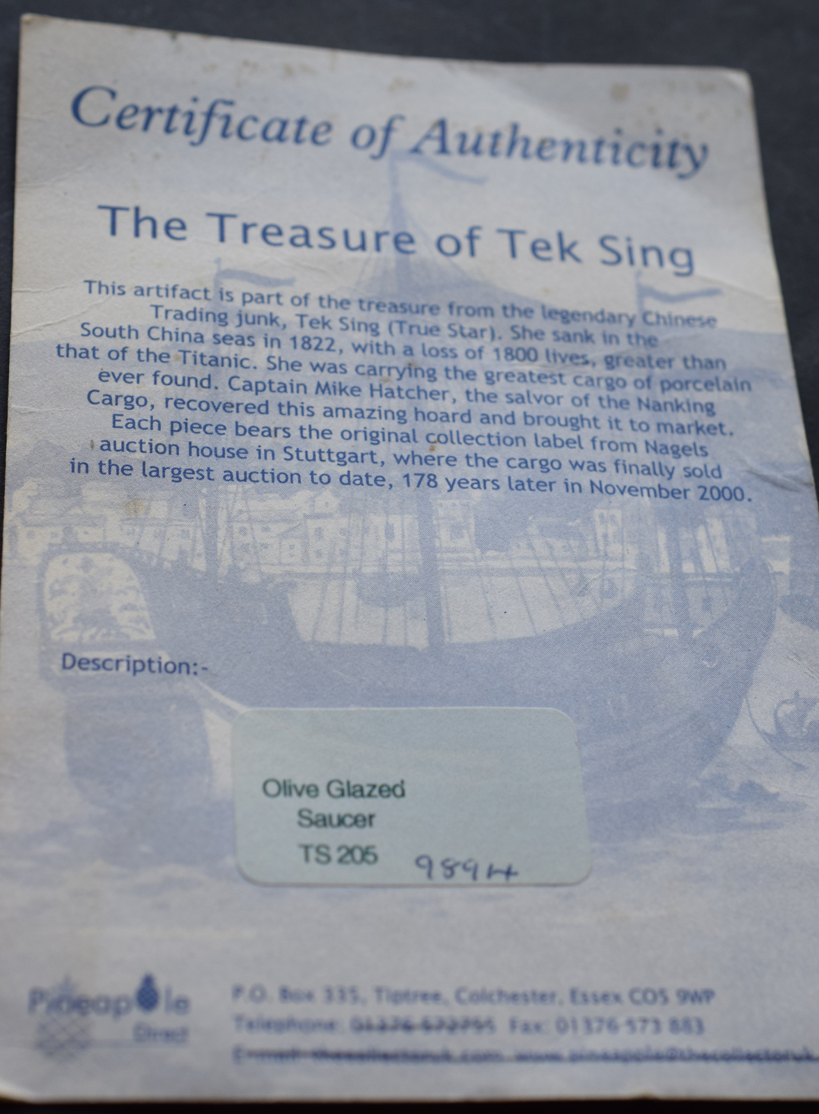 Treasure Of Tek Sing Saucer - Image 4 of 4