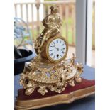 Vintage French Ornate Clock With Wall Bracket