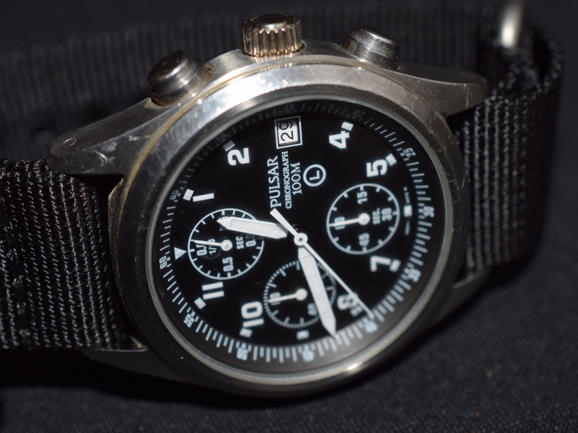 Excellent Military Pulsar Chronograph circa 2005 - Image 4 of 7