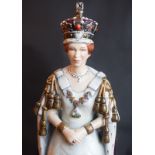 Queen Elizabeth 2nd Porcelain Figure By Michael Salty