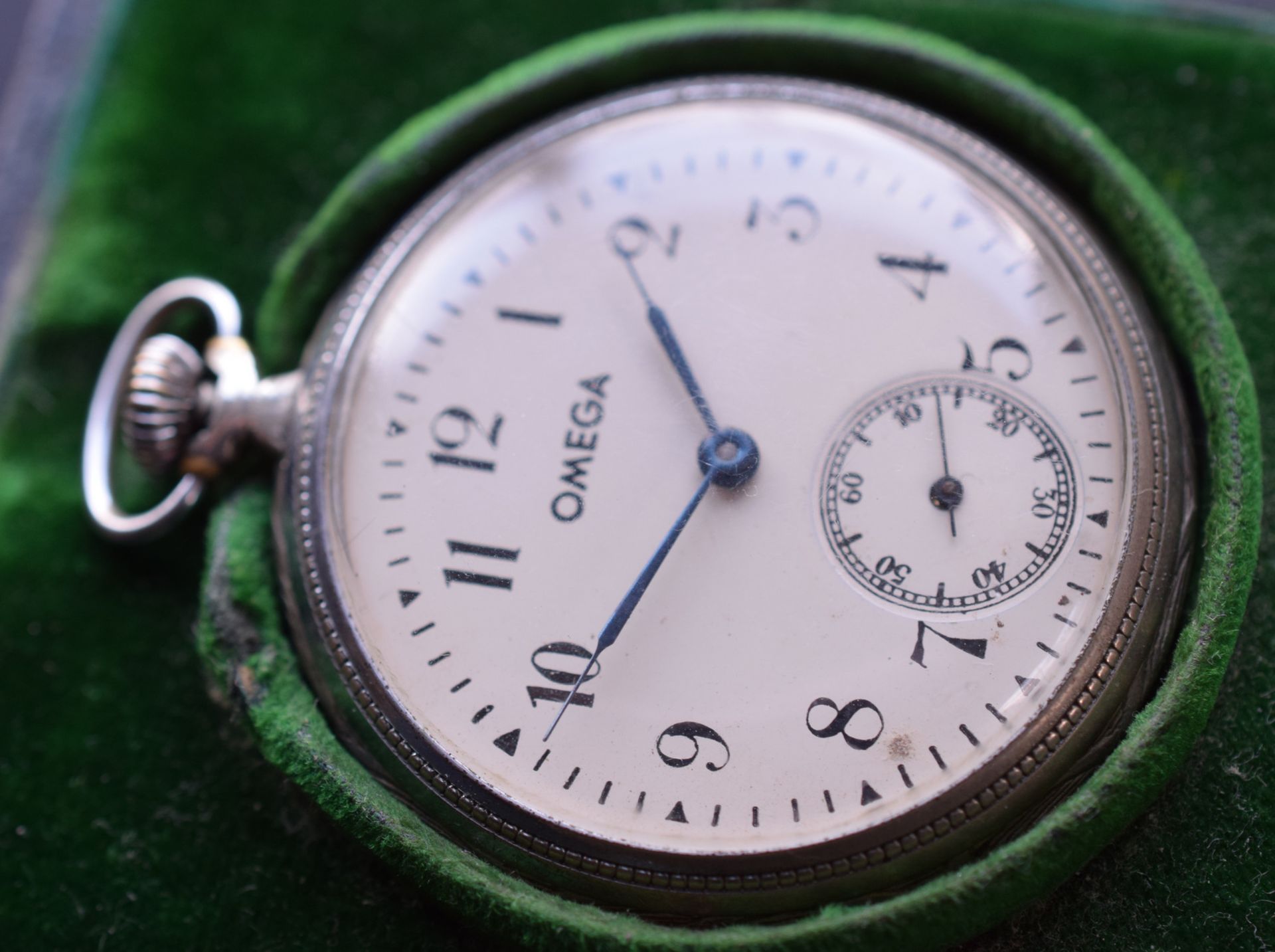 Silver Omega Pocket Watch And Travel Case - Image 3 of 7